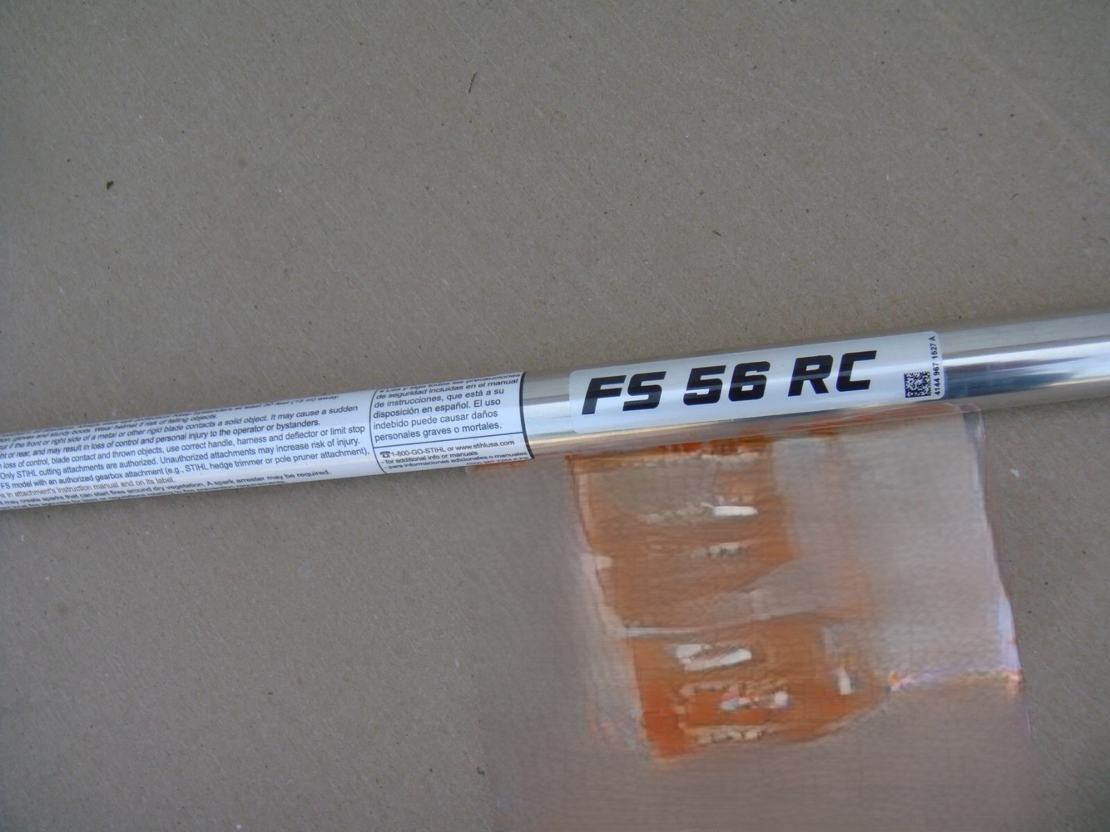 GENUINE STIHL FS55 FS56 FS56RC TRIMMER DRIVE SHAFT & TUBE ASSEMBLY -NEW TAKE OFF