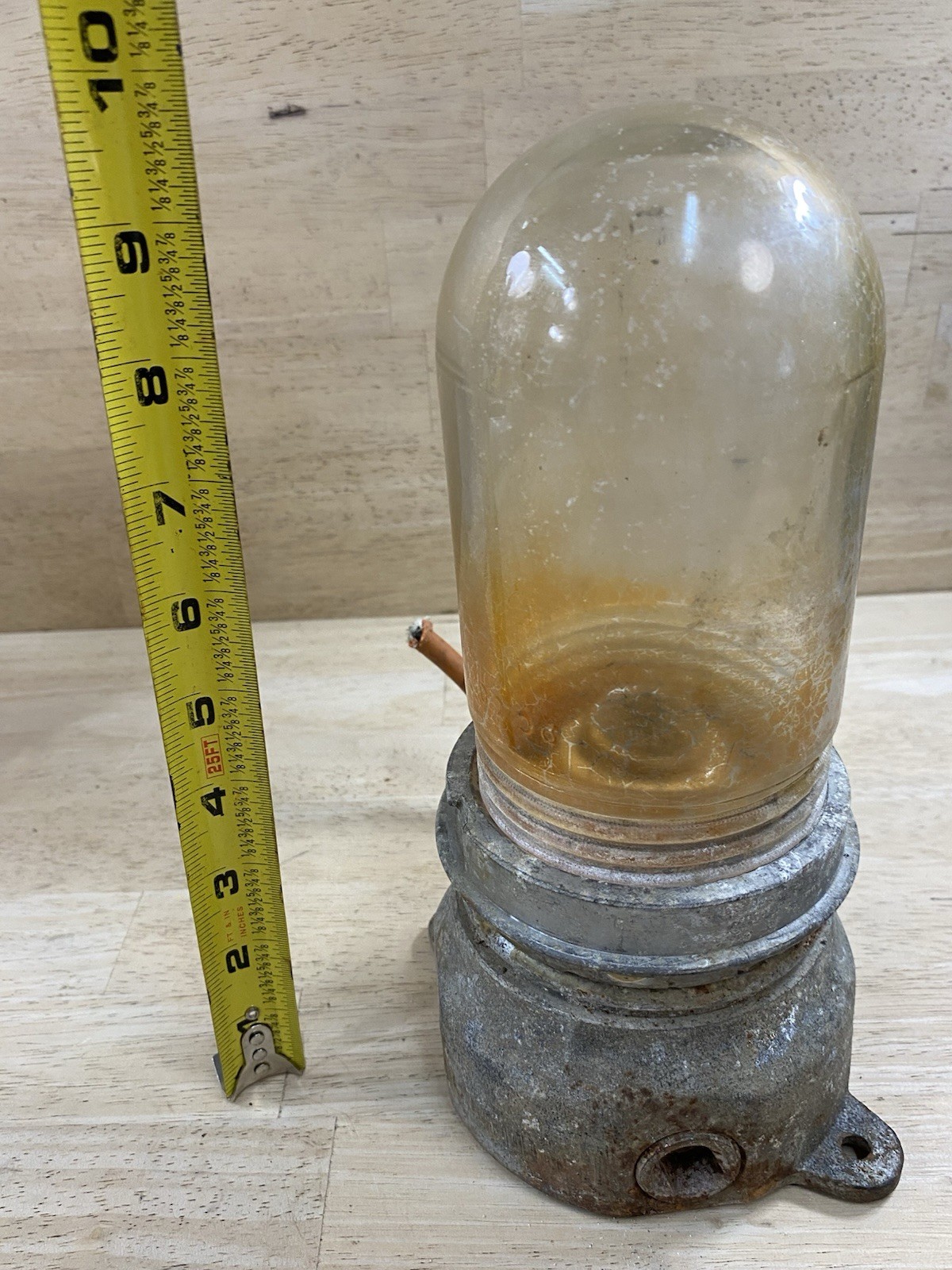 APPLETON EXPLOSION PROOF Glass industrial Light fixture Antique