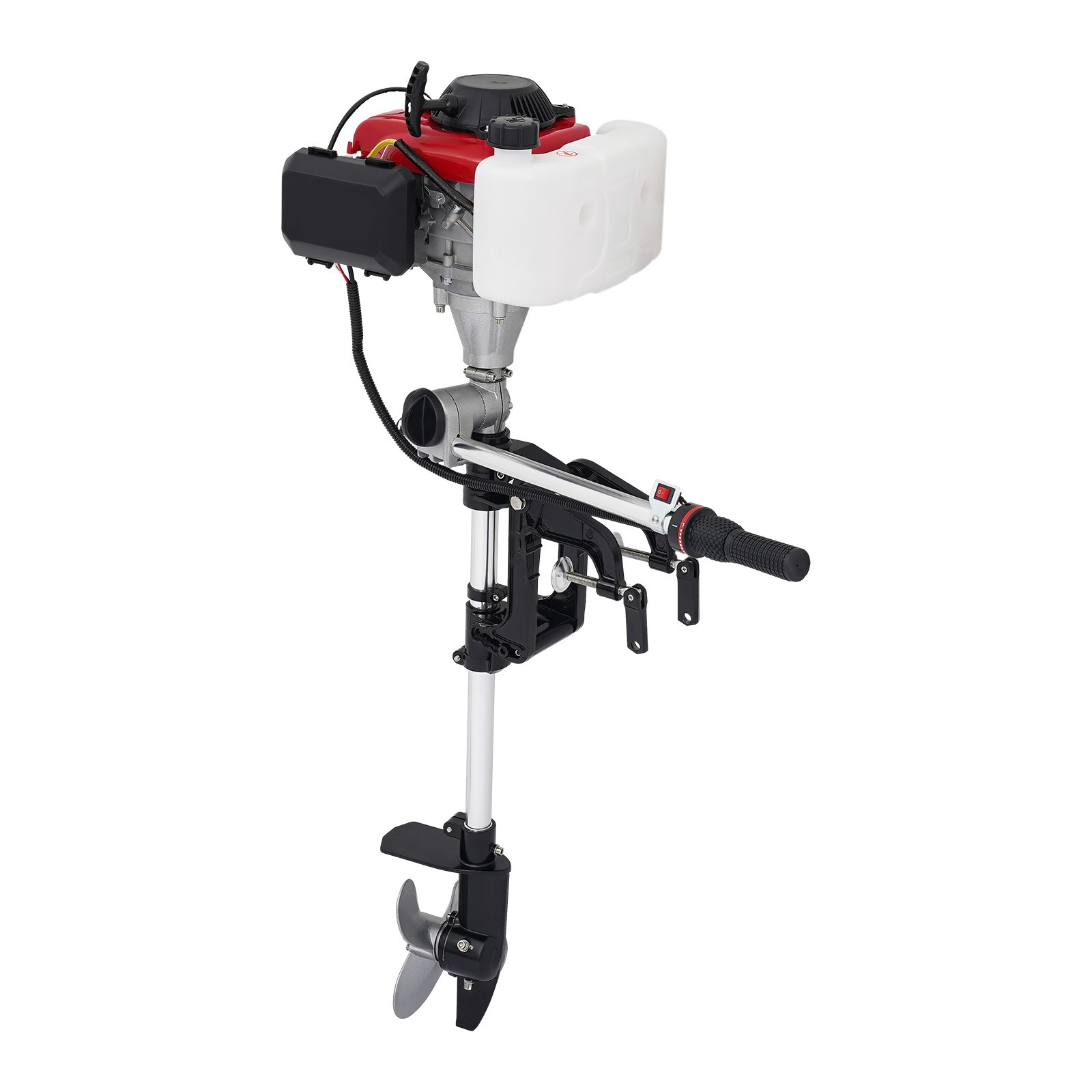 HANGKAI 53.2 cc 4HP 4-Stroke Outboard Engine Boat Motor w/ Air Cooling System