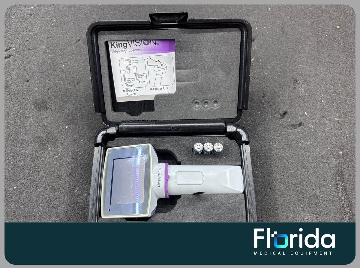 Kingvision Video Laryngoscope Set With Case And Batteries Bundle