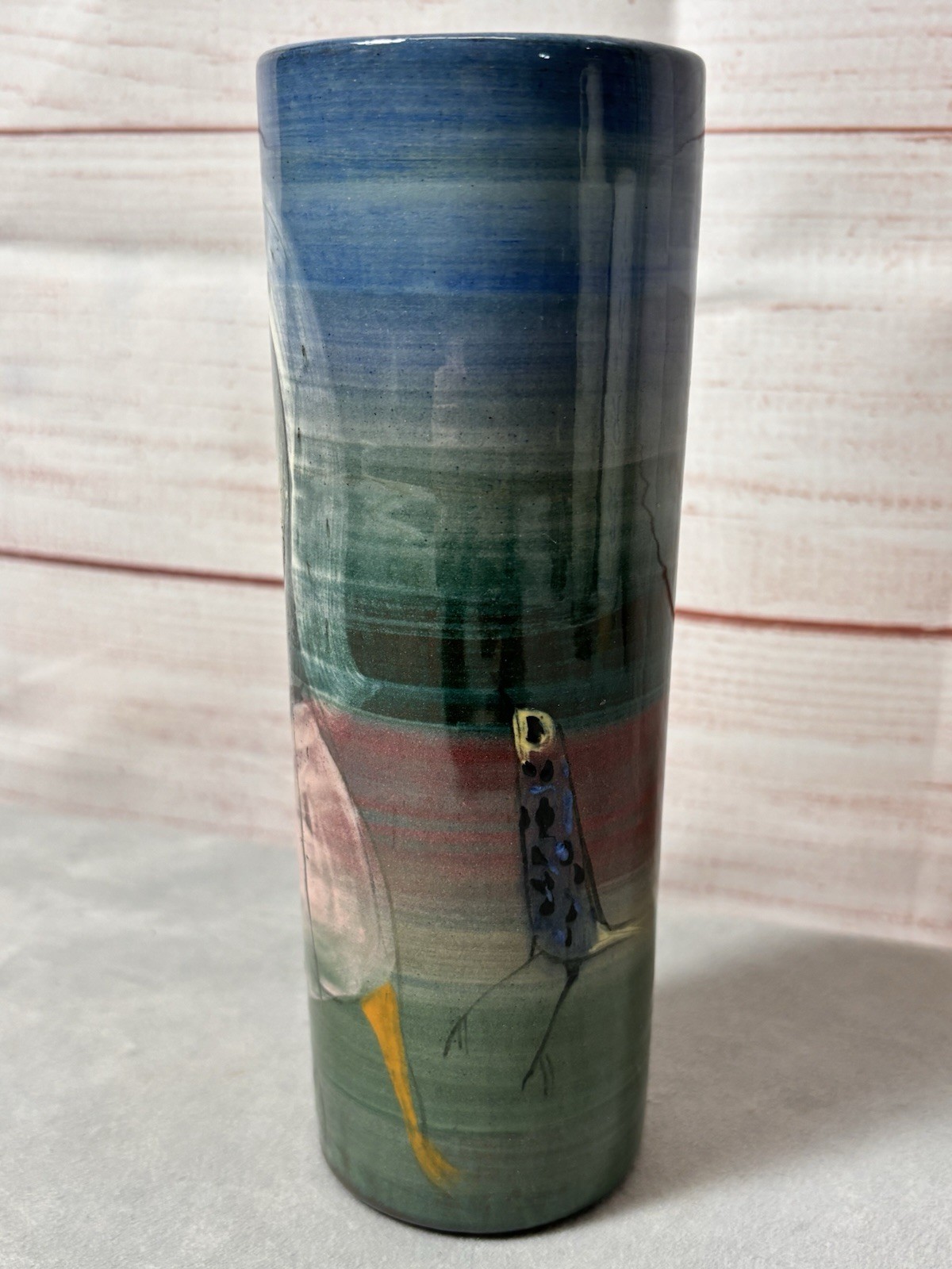 Polia Pillin Mid Century Modern Studio Art Pottery ceramic vase