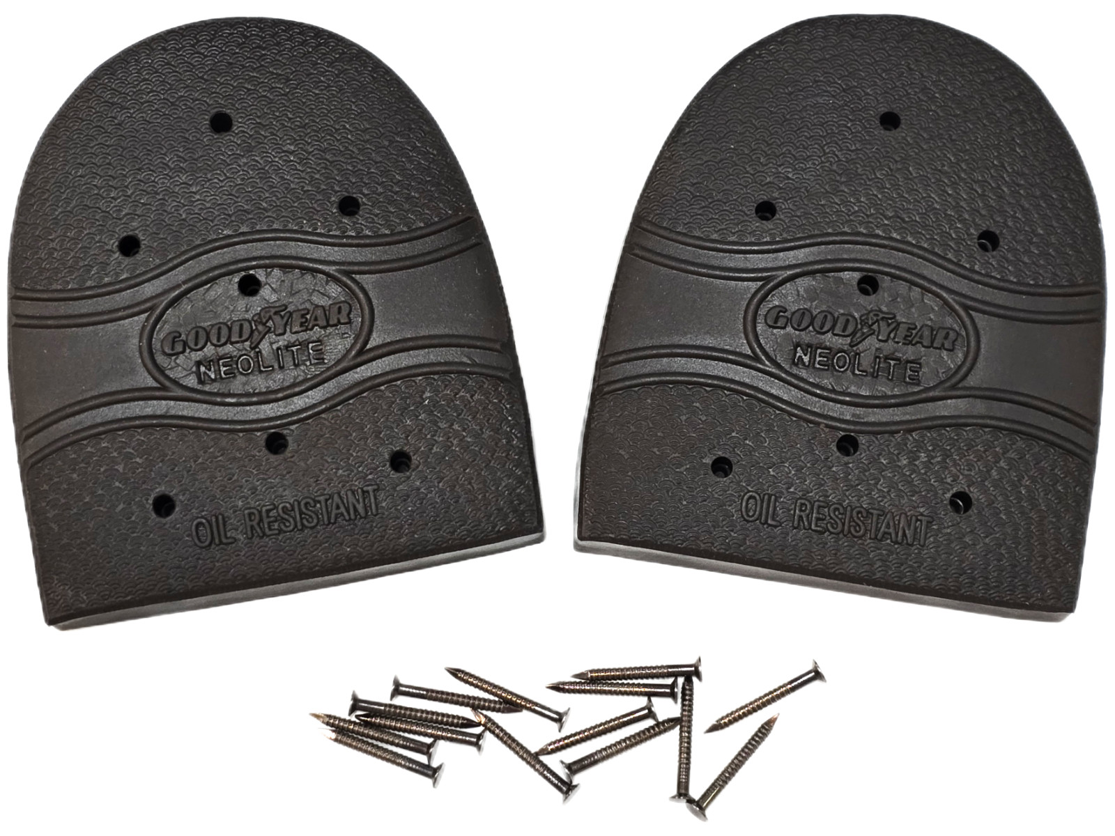 Goodyear Cowboy Boot Repair Rubber Oil Resistant Heels with Nails- Pic-A Size