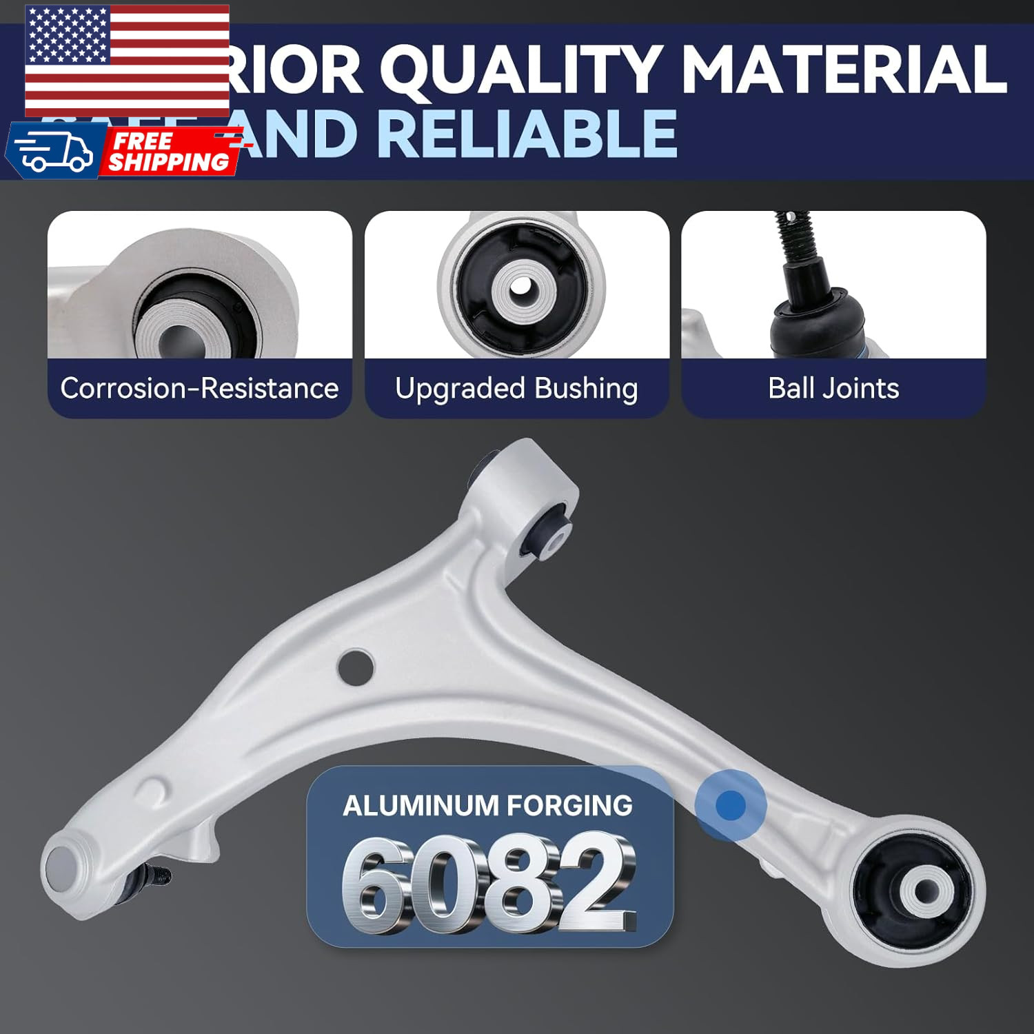 Front Suspension Kit Lower Control Arm Compatible with 2005-2010 Honda Odyssey