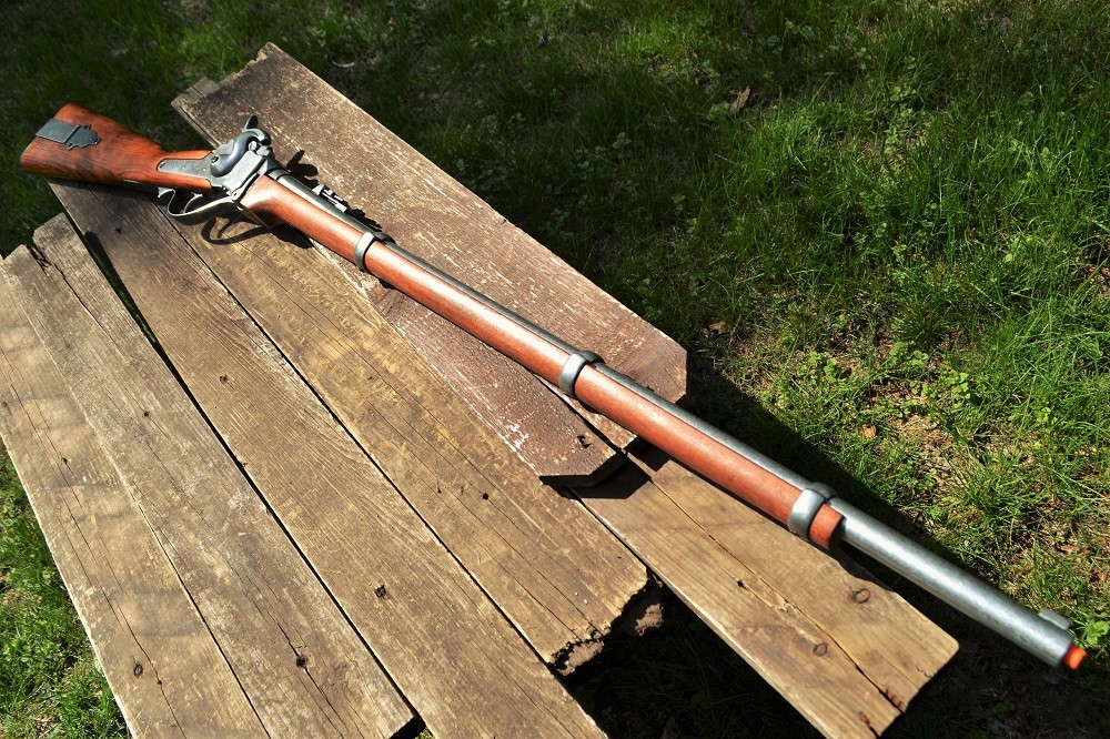 Sharps 1859 Military Civil War Rifle - Old West - Union Cavalry - Denix Replica