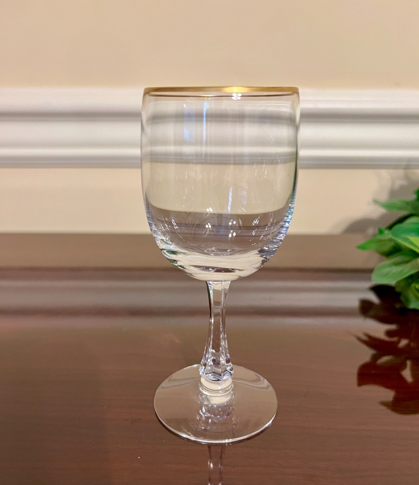 Vintage 18 Pc. Set of Fostoria CLASSIC GOLD Water Wine Champagne Glasses Stems