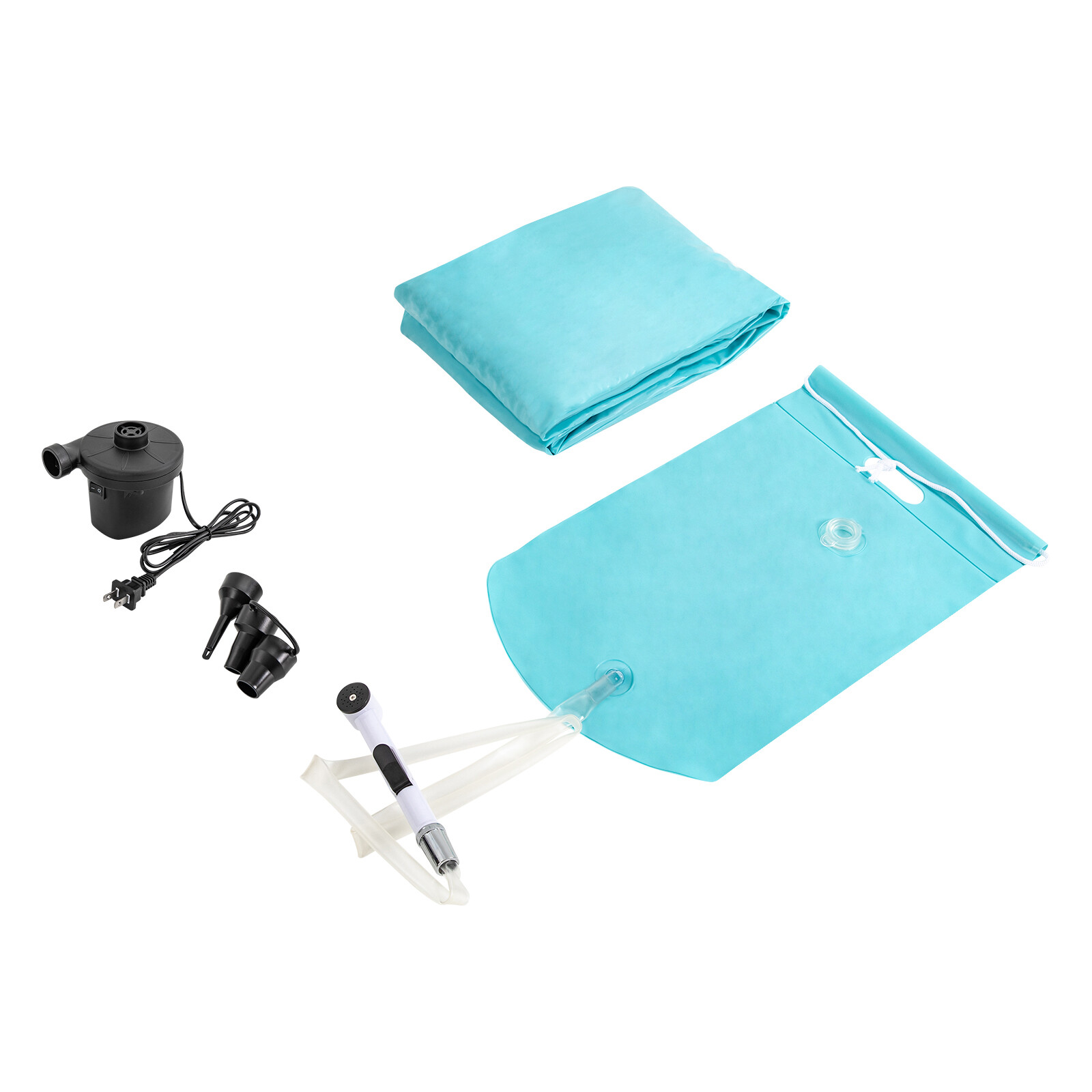 Medical Inflatable Bathtub & Electric Air Pump, Bedside Shower Bathtub