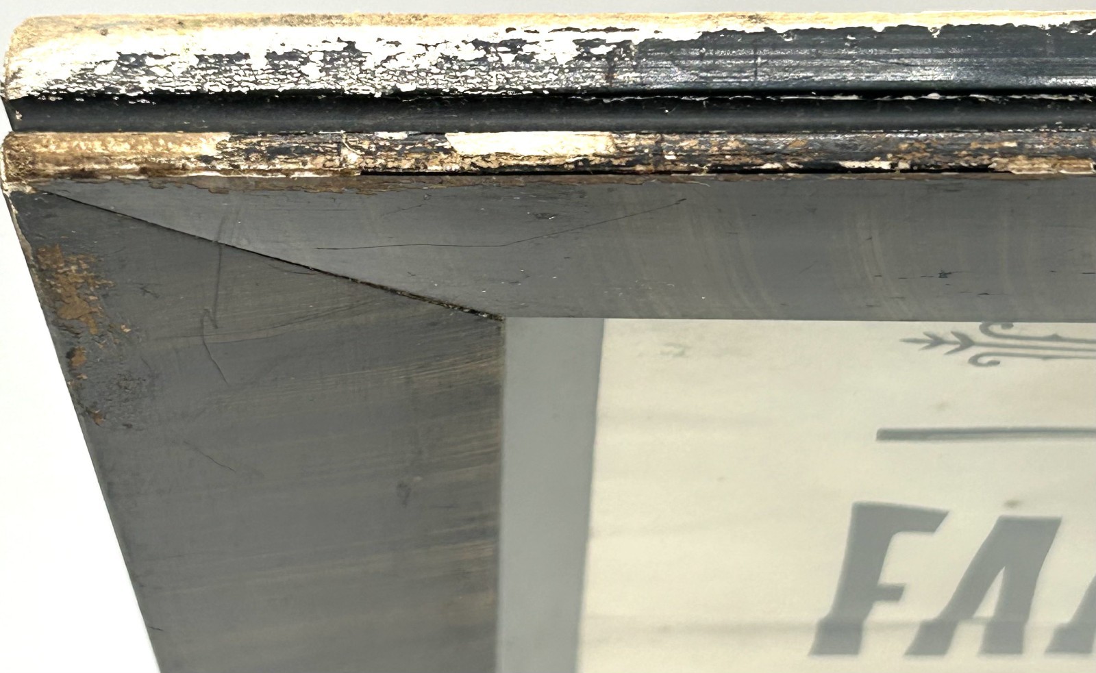 Antique Circa 1912 NEW HAMPSHIRE Auction Advertising Poster Tiger Striped Frame