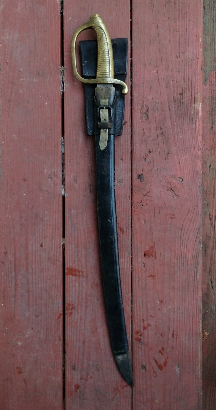 Swiss Army Short Sword / Hanger with sheath 19th cent