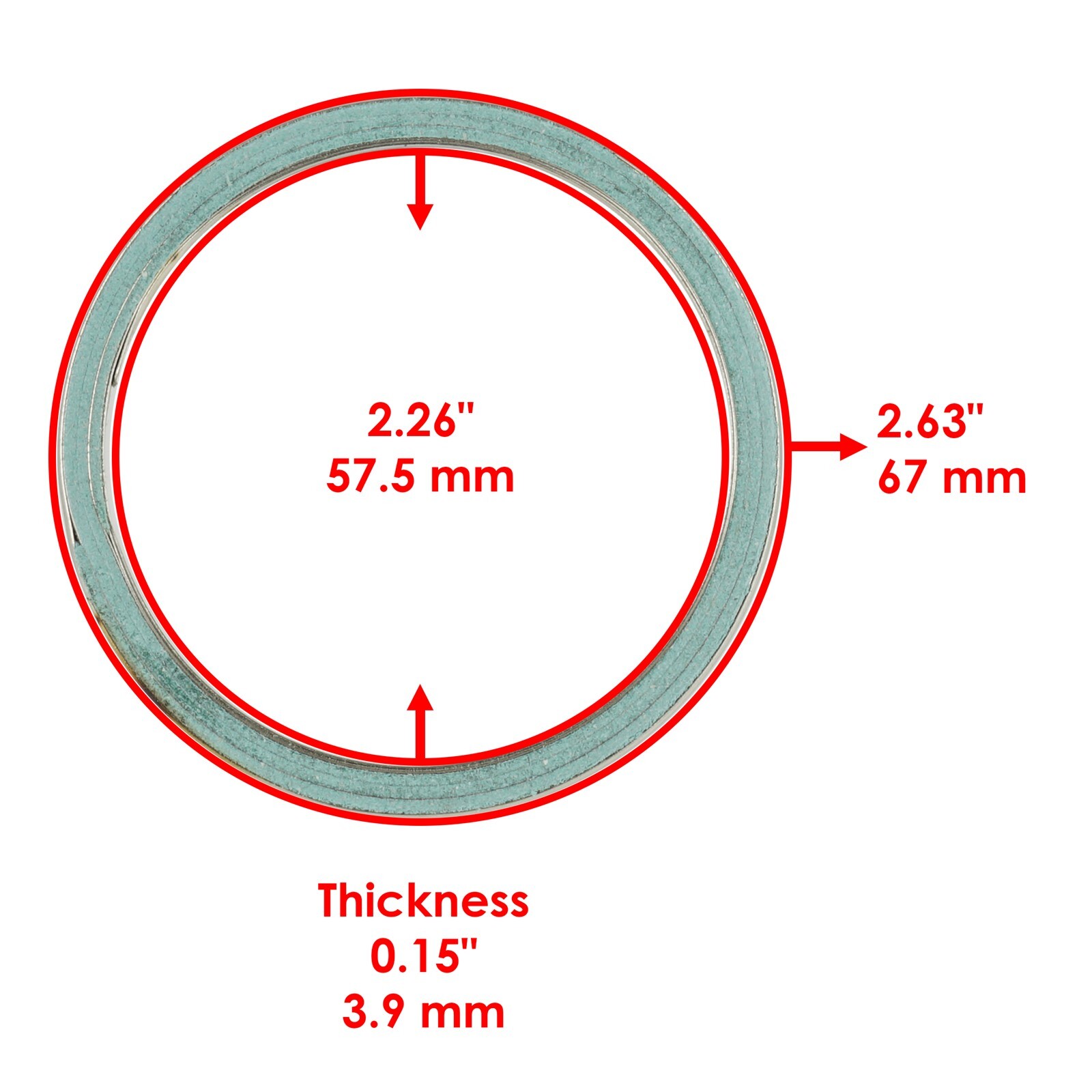 Caltric Exhaust Gasket Kit For Polaris Ranger Crew 800 4x4 EFI 2010-2014