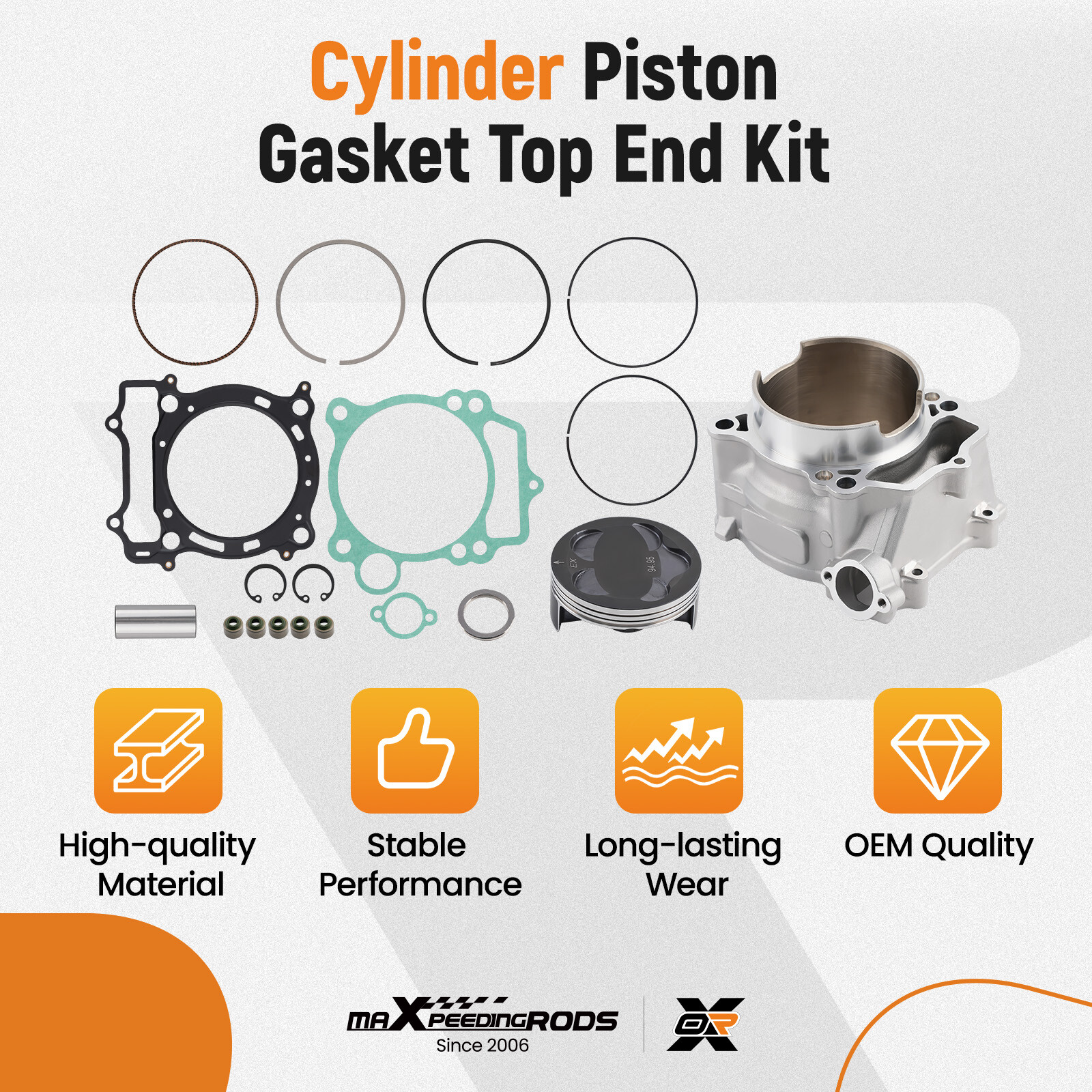 CYLINDER PISTON REBUILD KIT FOR YAMAHA WR 450F YZ 450F 2003-2005 YFZ450 04-13