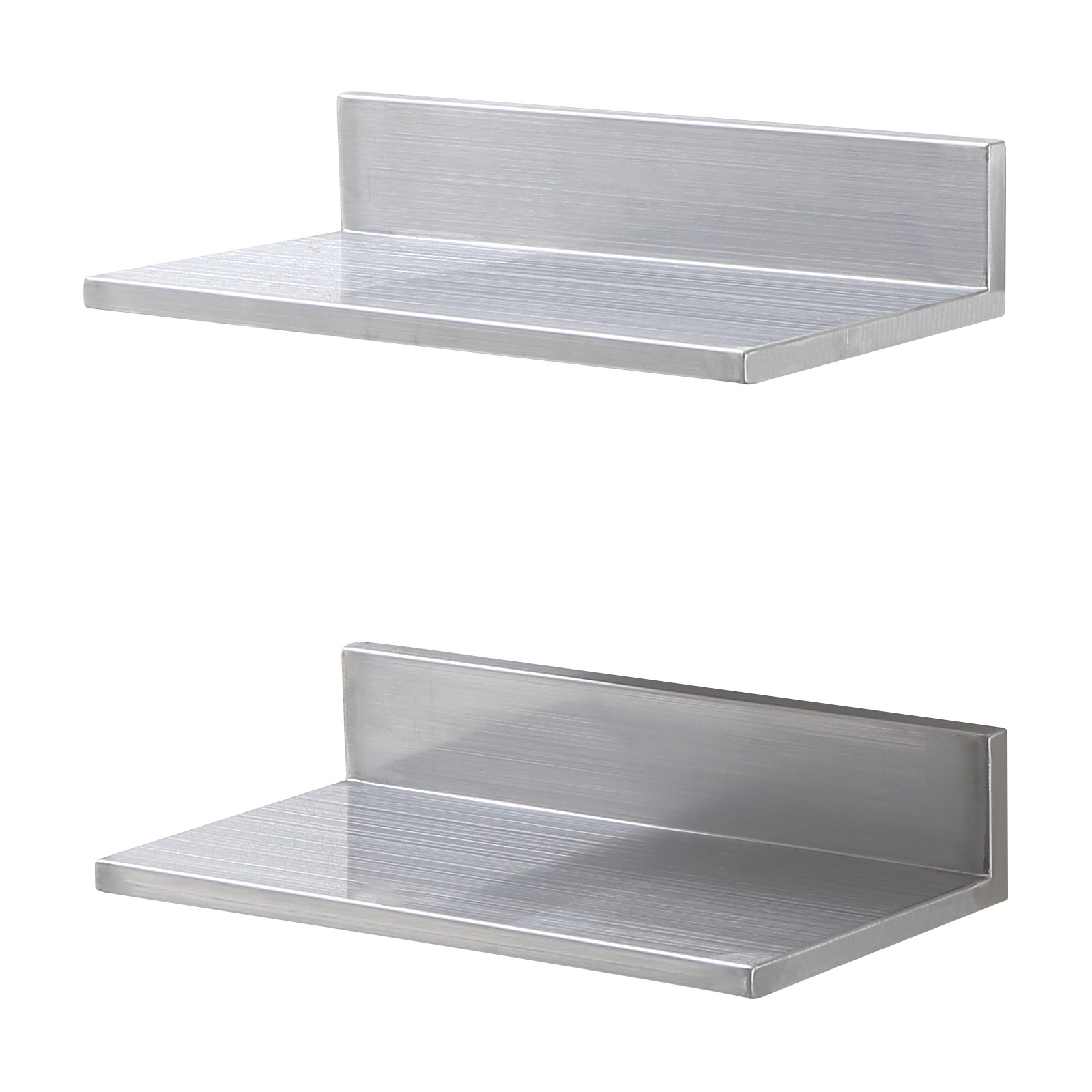 VEVOR 16" x 8.6" Stainless Steel Wall Mounted Shelf Kitchen Shelving 2 Pack