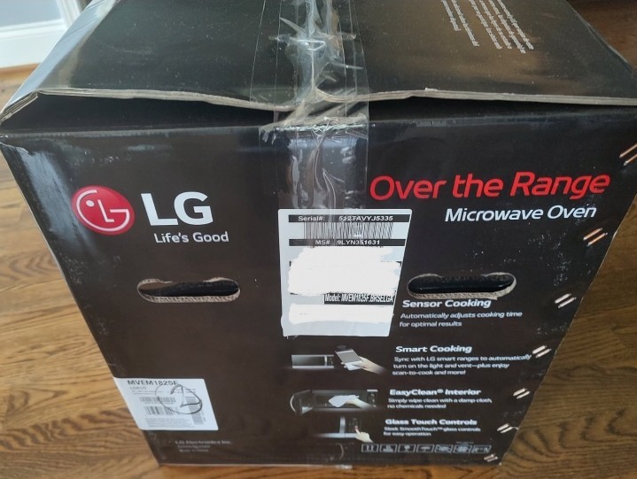 NEW! LG 1.8-cu Over-the-Range Microwave with Sensor Cooking PrintProof Stainless