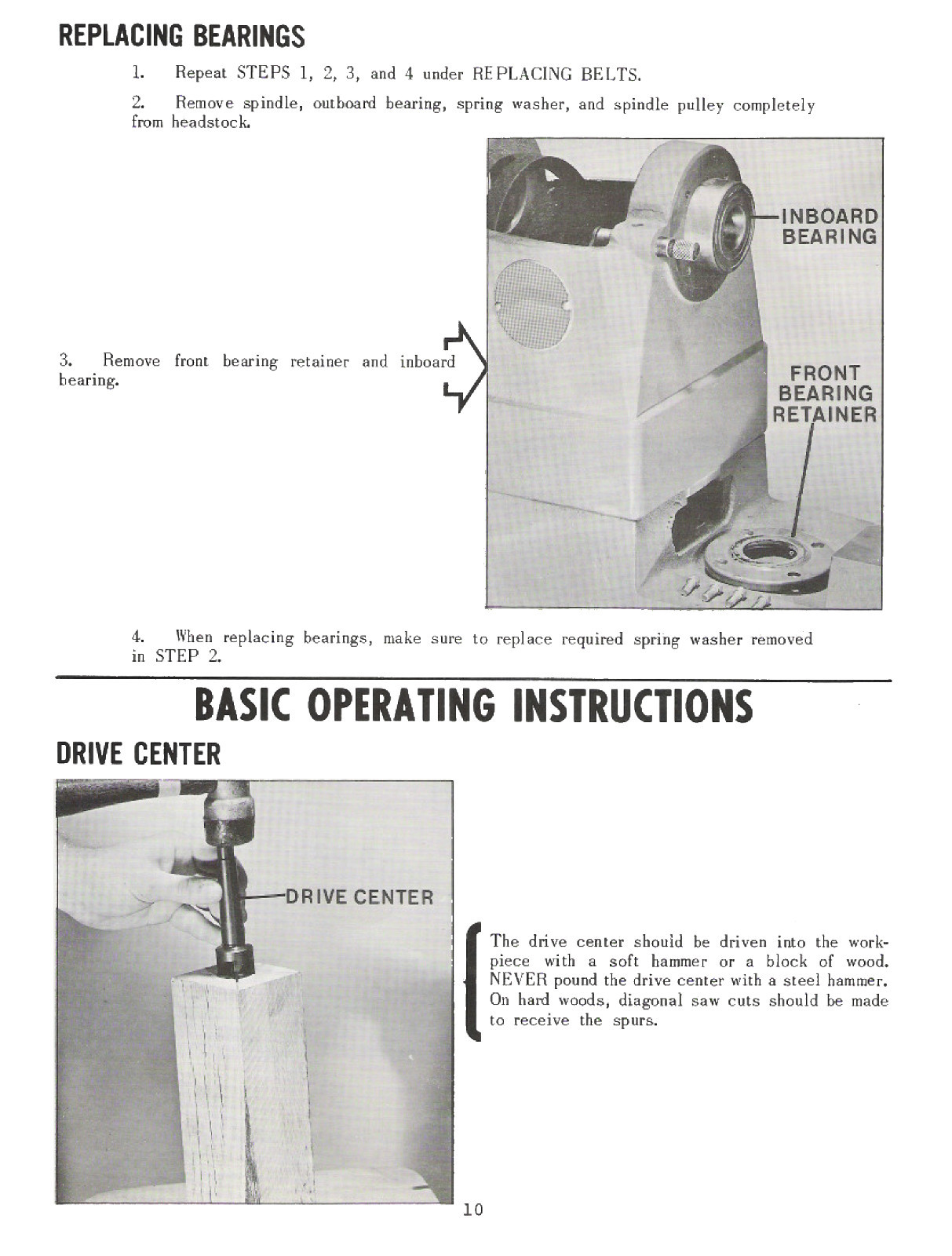 Rockwell Delta Model 46-204 & others 12" Wood Lathe Vari & 4 Speed Manual #853