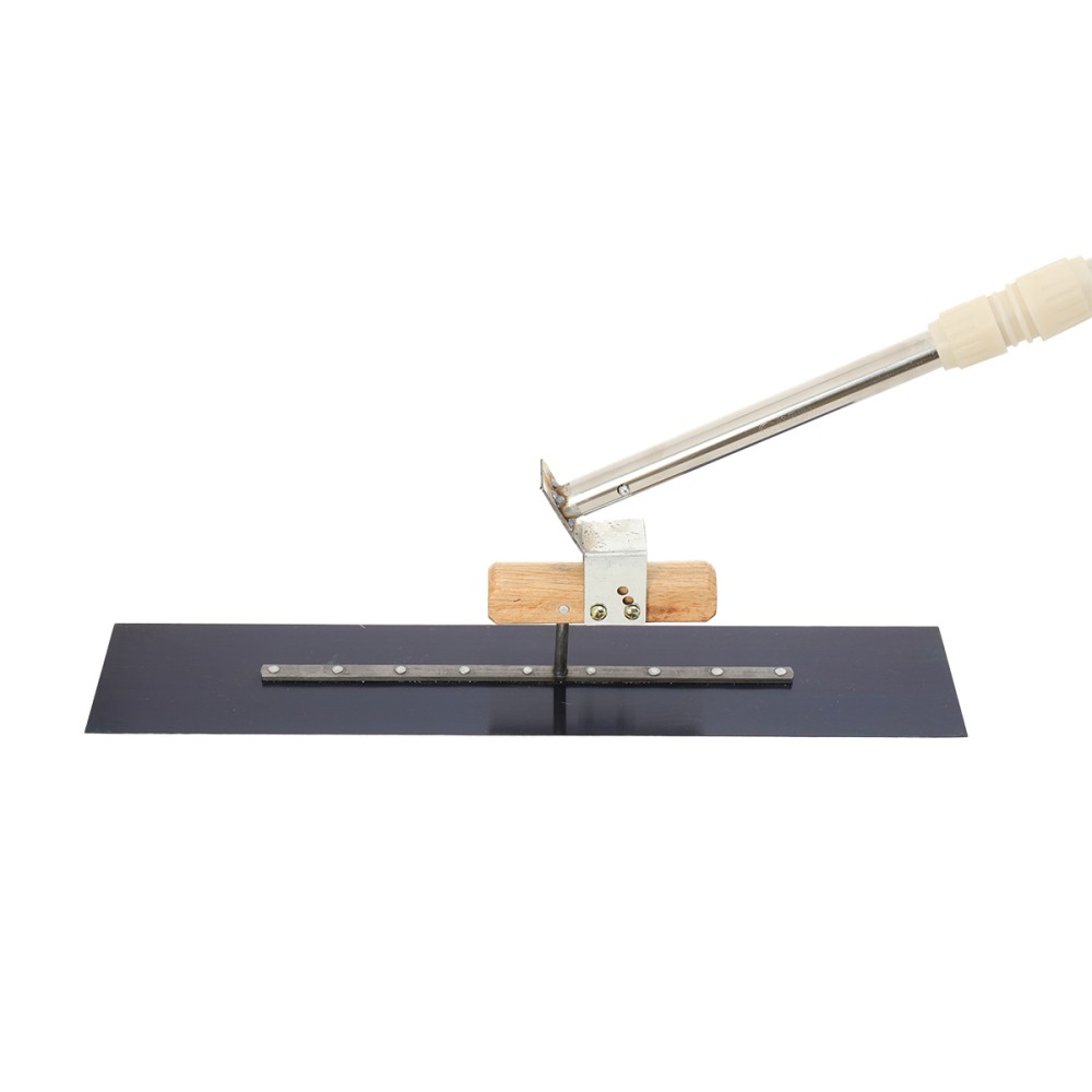 Long Handle Concrete Trowel Cement Surface Smoothing Tool w/ Finishing Shoes NEW
