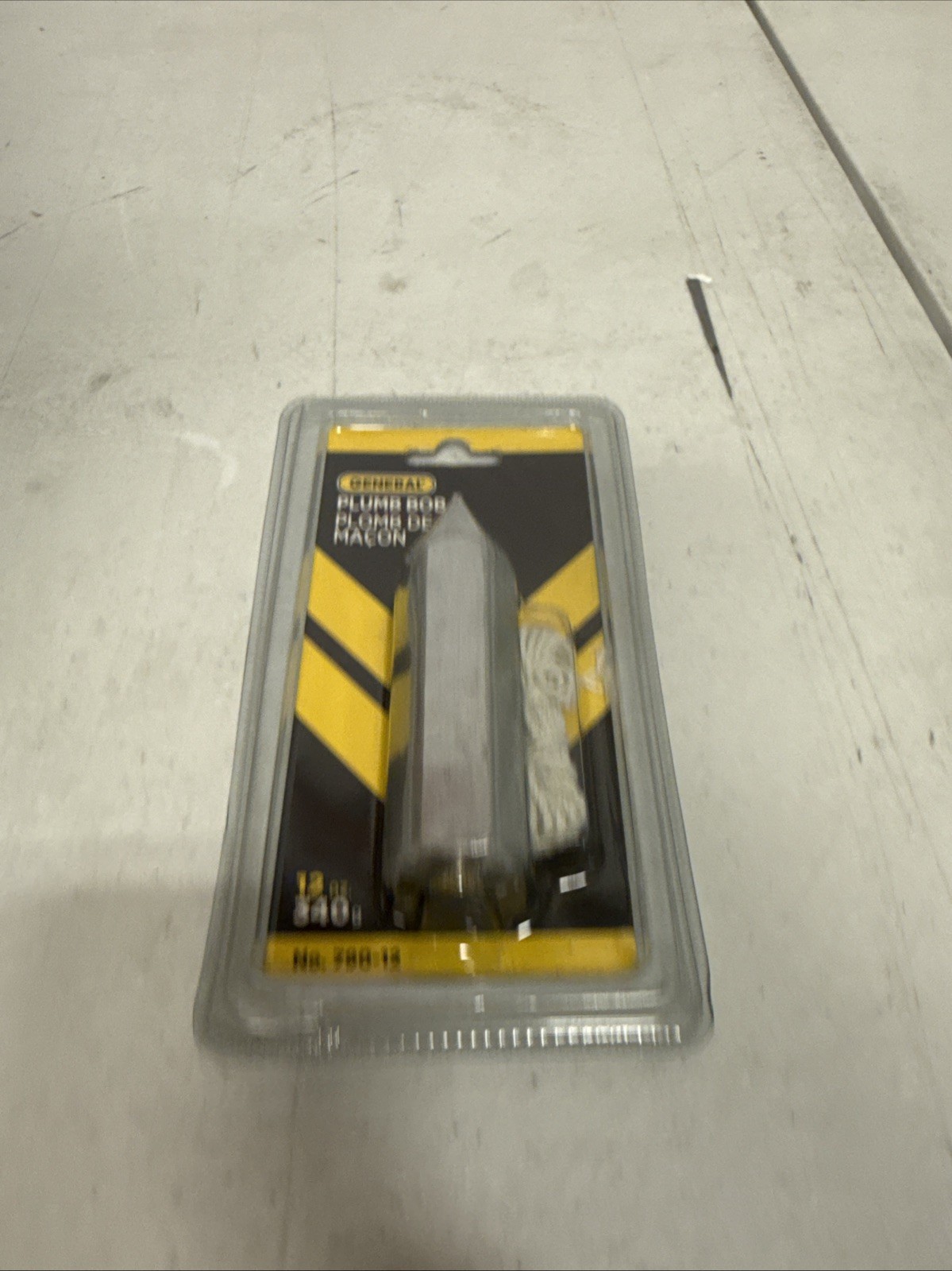 General Tools 790-12 Hexagon Cold Drawn Nickel Plated Steel Plumb Bob 12 oz.