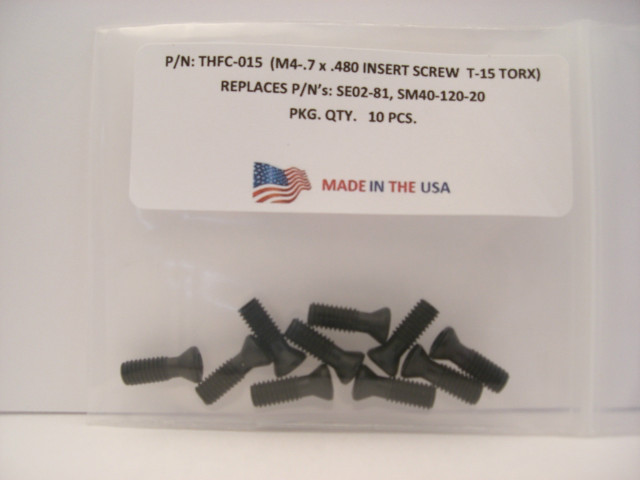 10 Pieces THFC-015-SE02-81 Insert Screw
