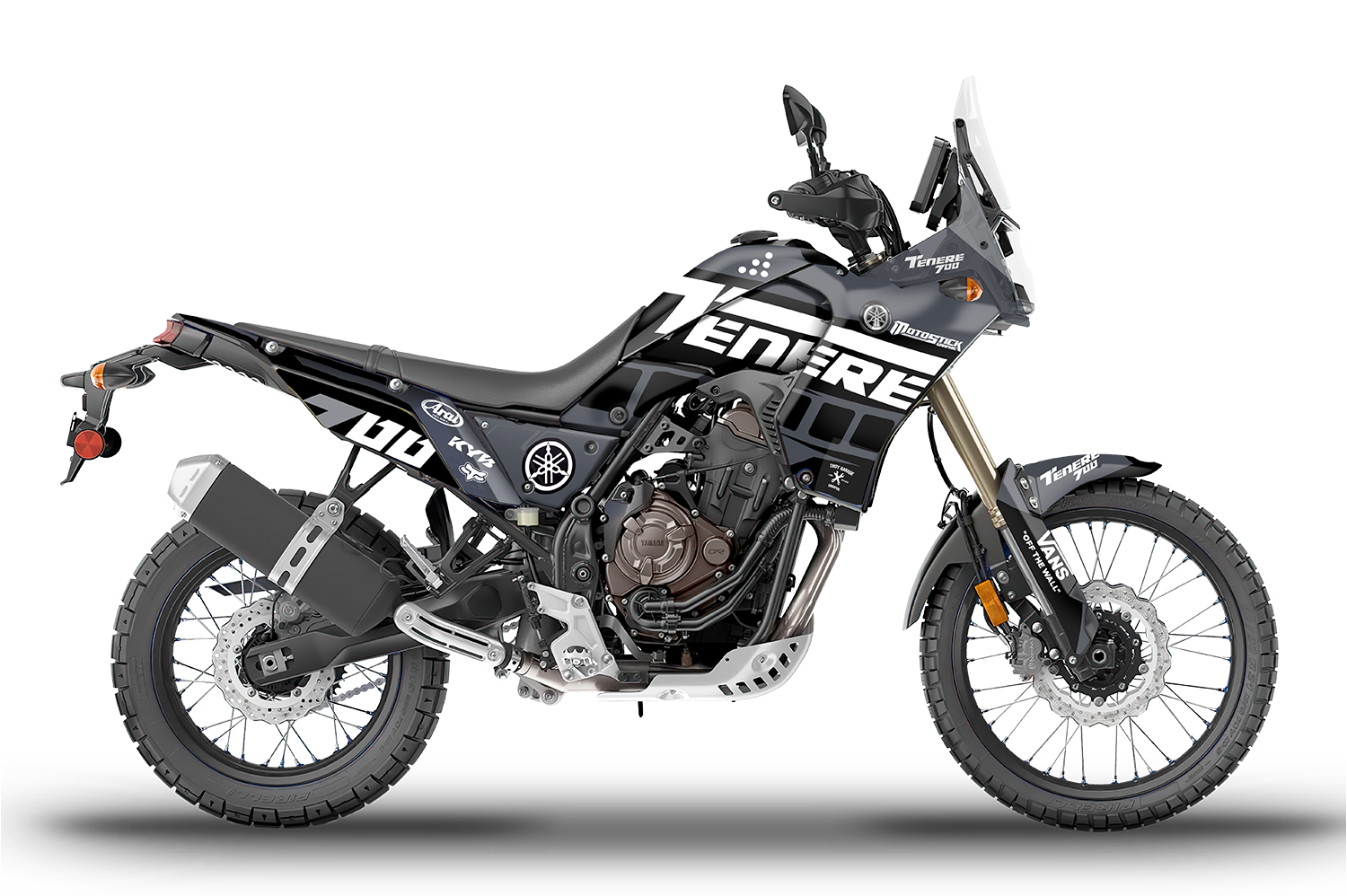 YAMAHA TENERE 700 Graphic Decal kit -2018 2019 2020 2021 2022 2023