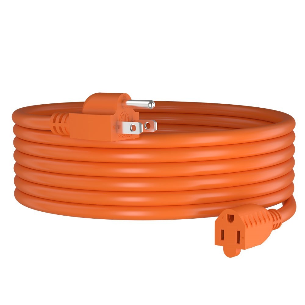 6/8/15/25/50/100 Foot Heavy Duty Outdoor/Indoor Extension Cord 16/3 Orange USA