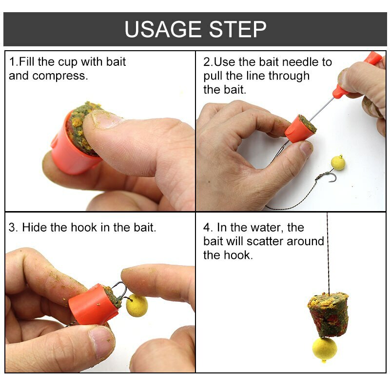Pellet Cones And Needle NEW Coarse Fishing Pellet Cone Kit