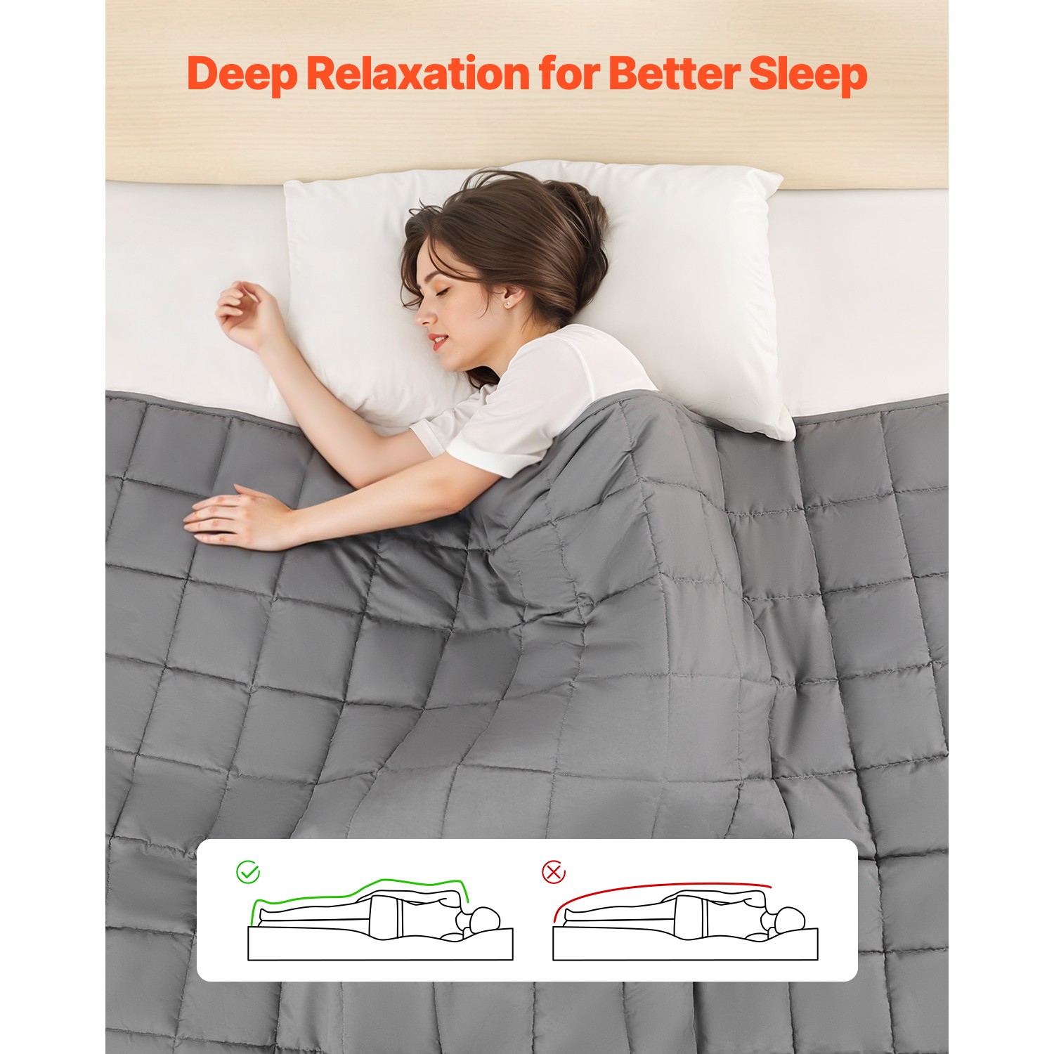 Weighted Blanket 25lb 88 x 104" King Size Cooling Breathable Heavy Blanket