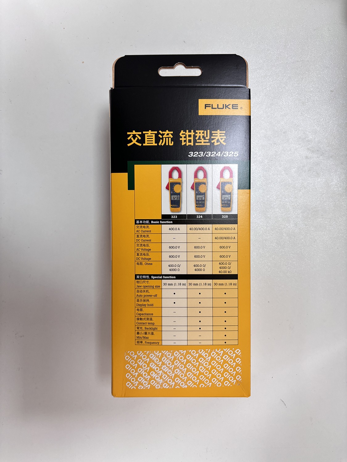 Fluke 325 True RMS AC DC Current and Voltage Tester Capacitance Clamp Frequency