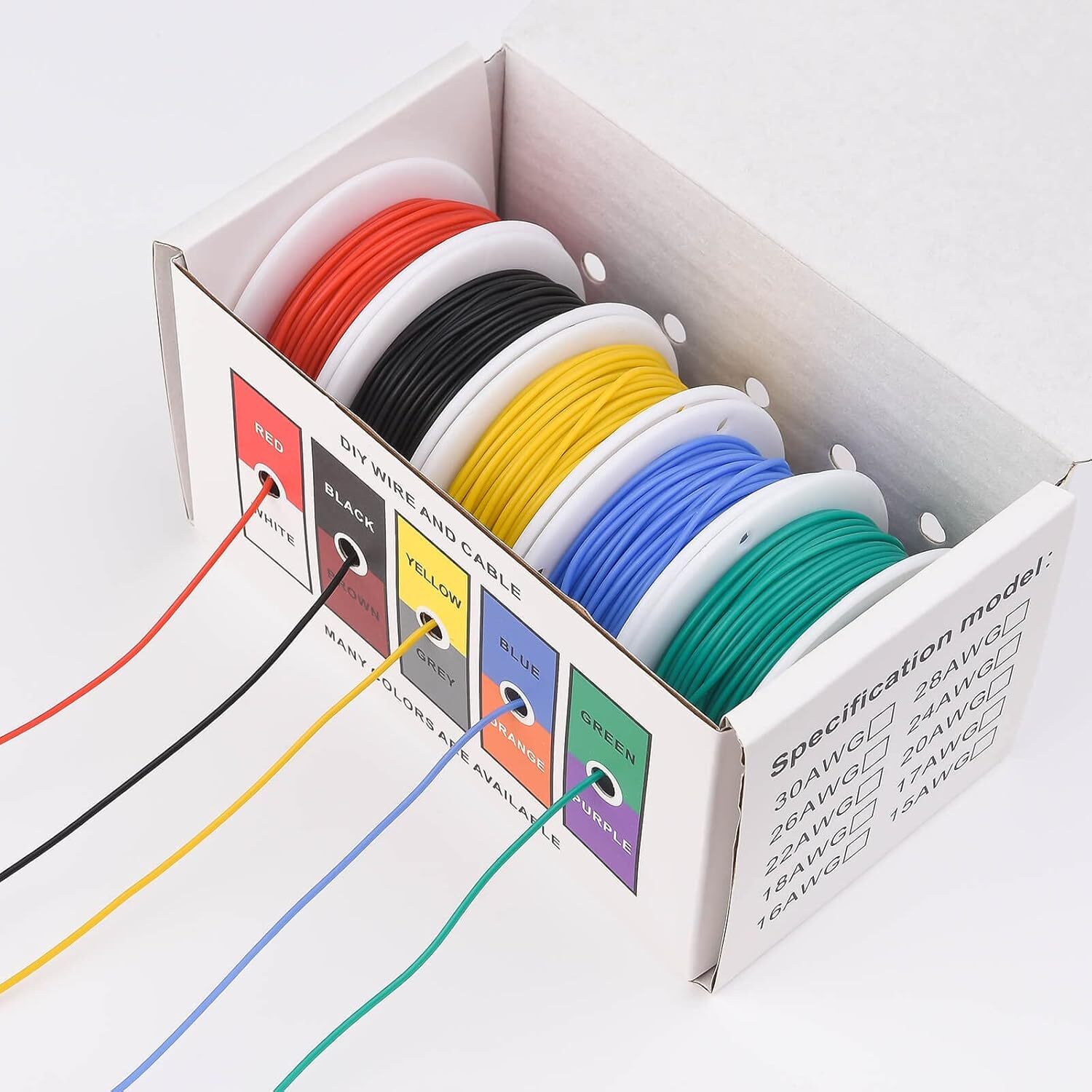 OD:0.8mm 30 AWG Stranded Electrical Wire 30 Gauge Tinned Copper Wires Flexible