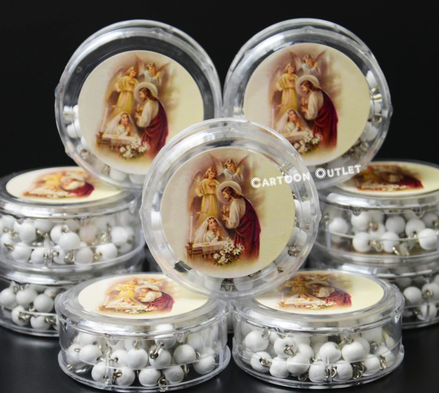 12 FIRST COMMUNION ROSARY GIRL PARTY FAVORS PRIMERA COMUNION ROSARIO RECUERDOS