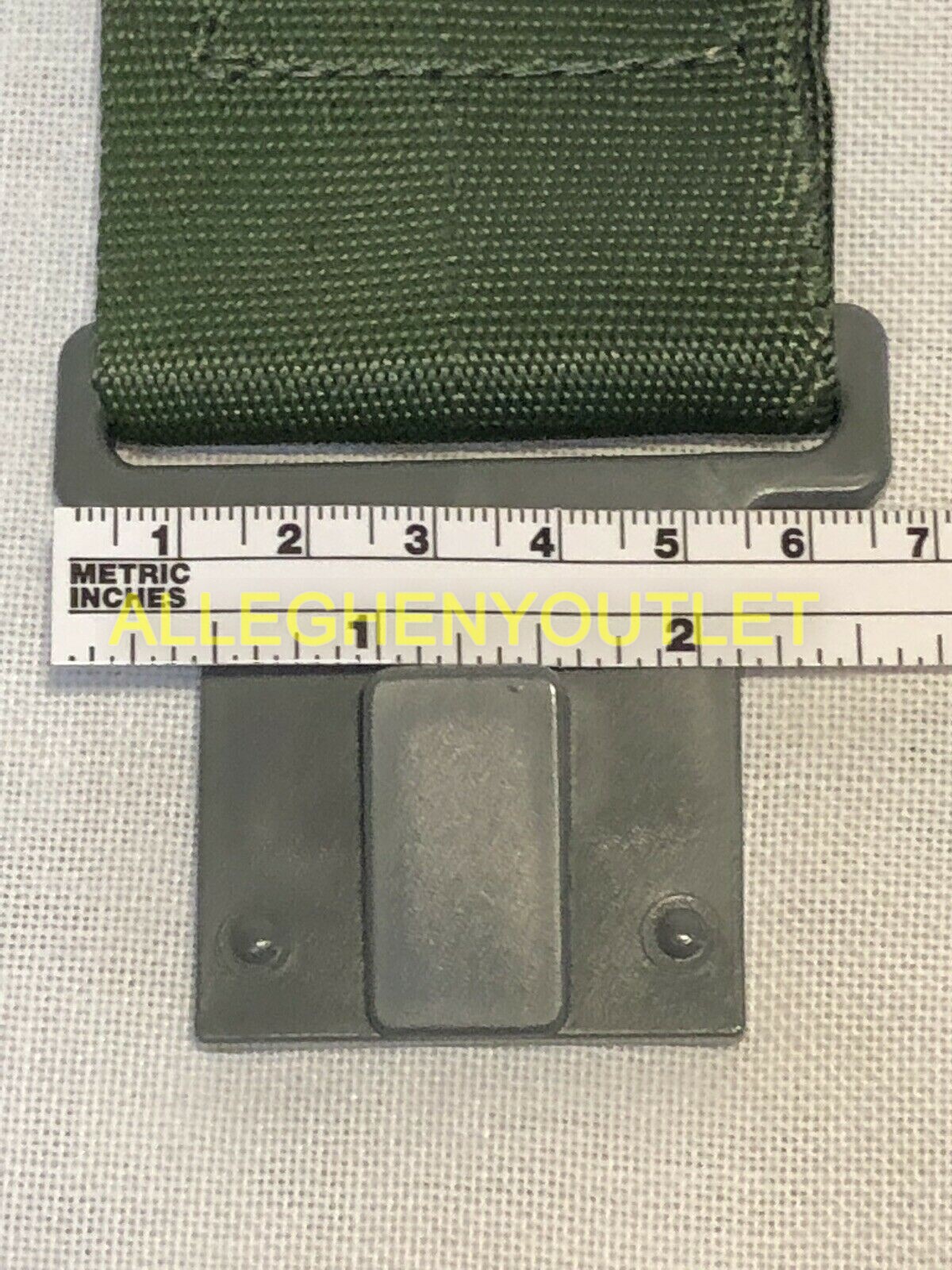 NOS US MILITARY LBE LCE ALICE WEB PISTOL BELT EXTENDER 6" EXTENSION GRAY CLIP