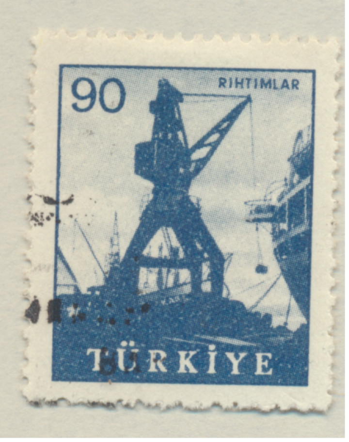 Turkey  Stamp, Rihtimlar 90, Used