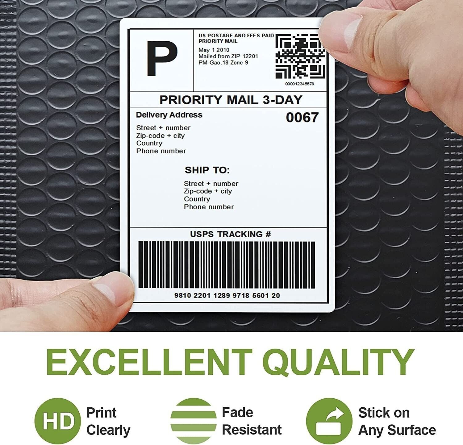 6 Rolls DYMO 4XL Direct Thermal Shipping Labels 4x6 1744907 Compatible 220/Roll