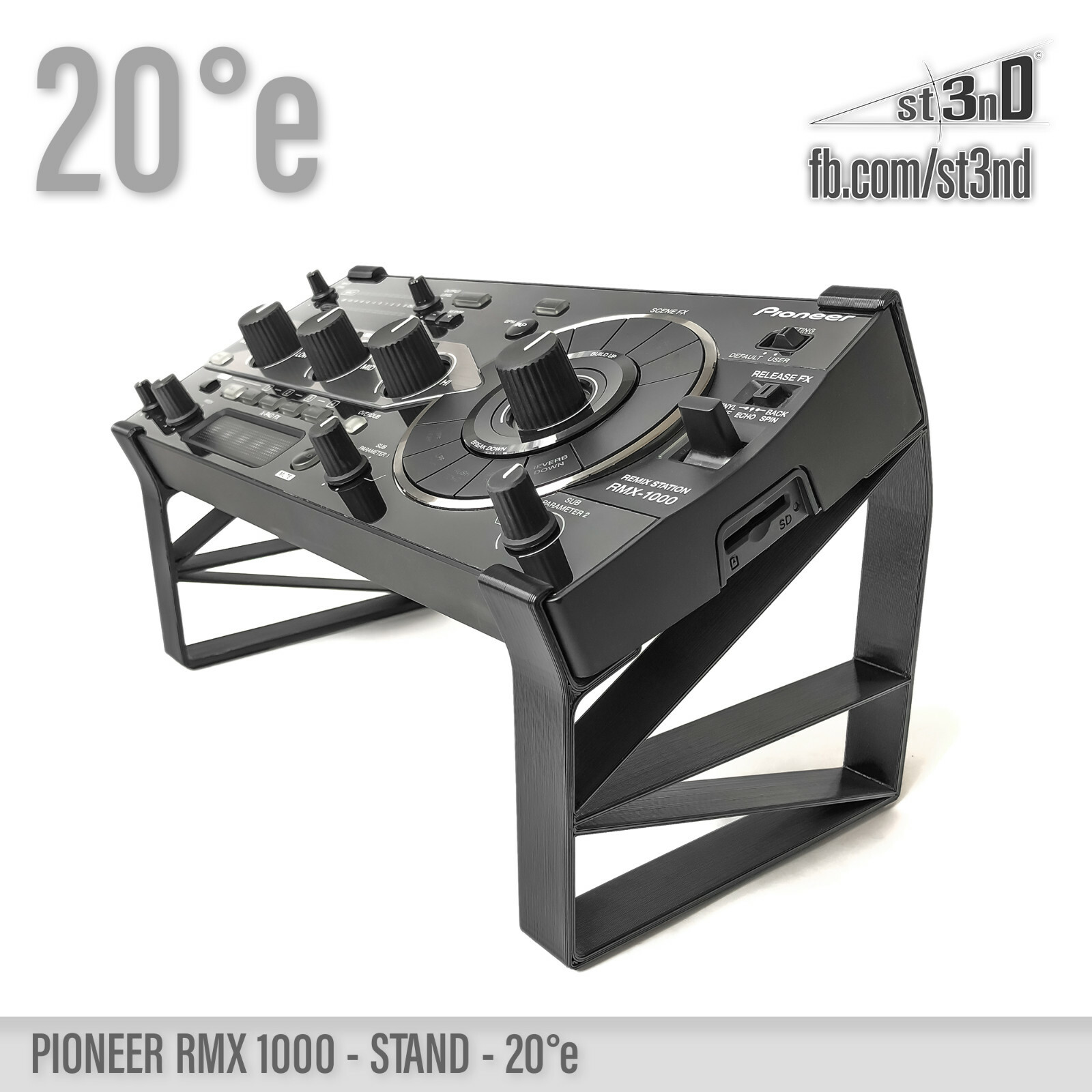 STAND for PIONEER RMX-1000 20° elevated - 3D printed - 100% Buyer Satisfaction