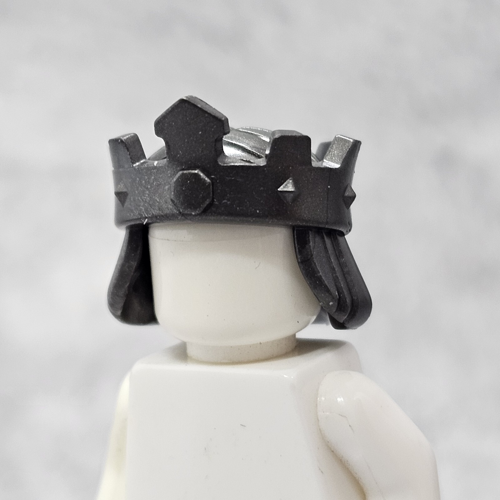 4pack Custom Crown Gold Gray Blocks Accessories for Minifigures B8cr77