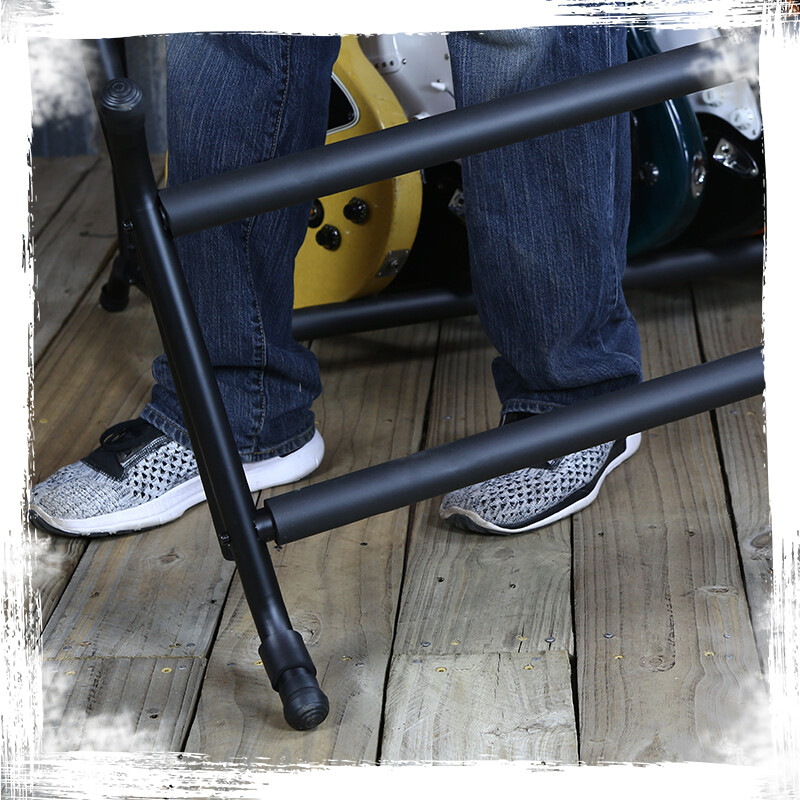 GRIFFIN 7 Guitar Rack Stand Storage - Multiple Support Floor Bass Holder Mount
