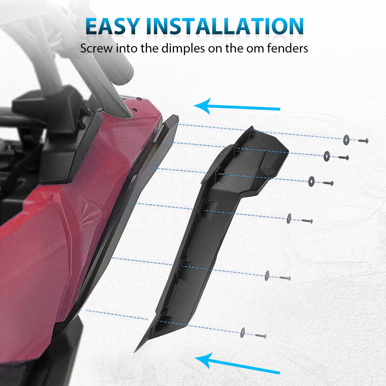 Super Extended Fender Flares For 2017-2024 Can-Am Maverick X3 /MAX #715002973
