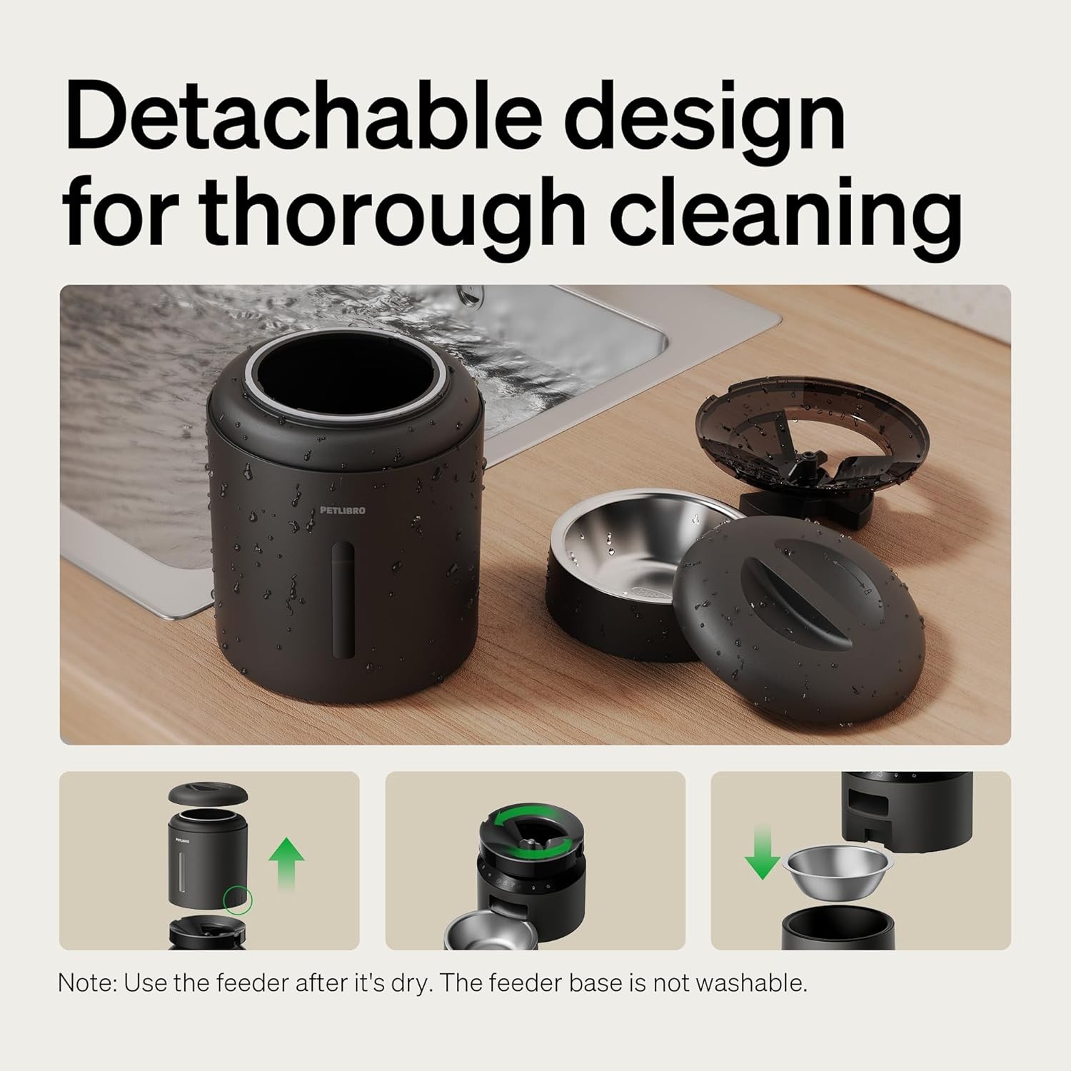 PETLIBRO Automatic Cat Feeder, 5G WiFi Automatic Dog Food Dispenser 5L Timed NEW