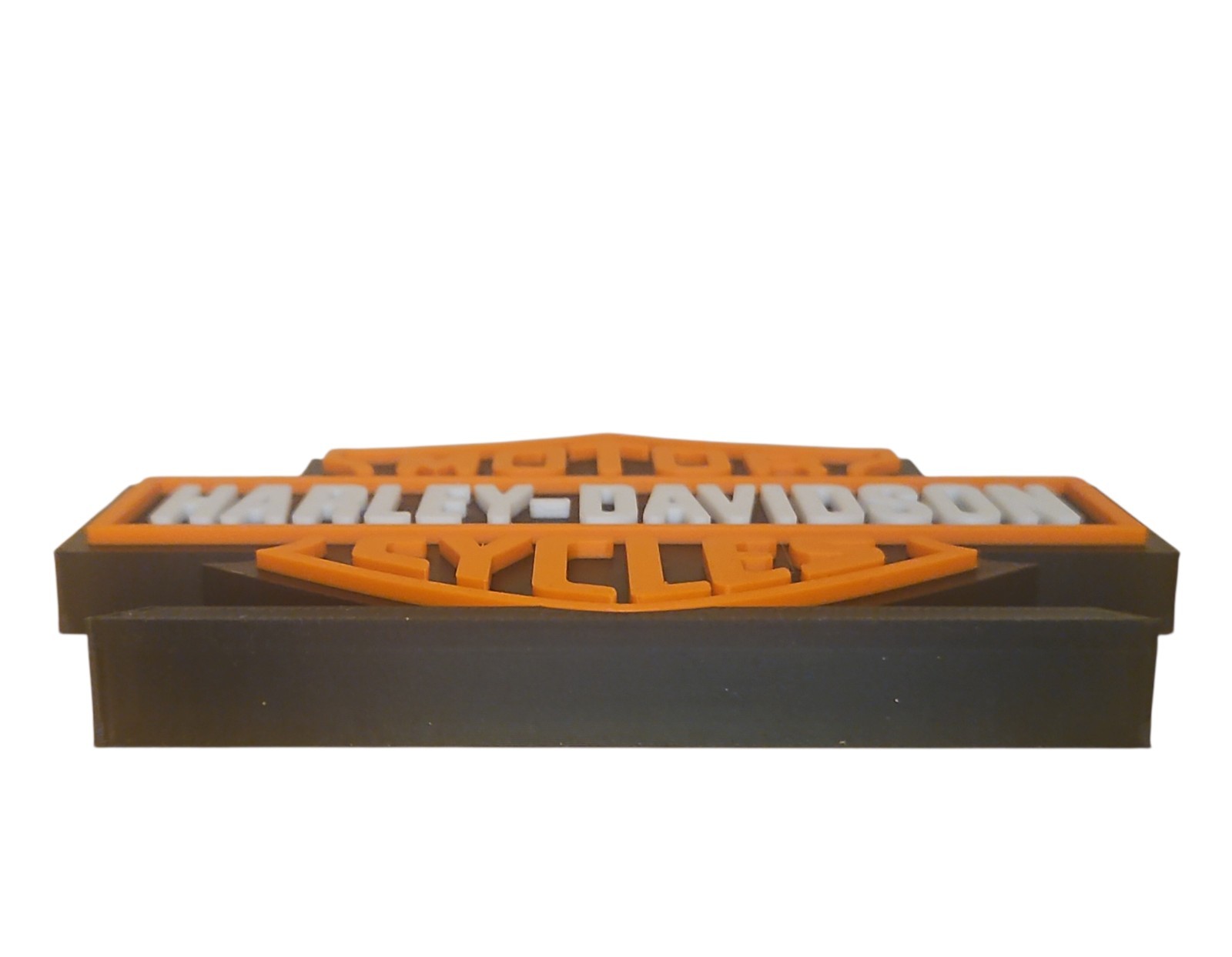 Harley-Davidson Motorcycles 3D Logo Display. Freestanding Tabletop Sign.