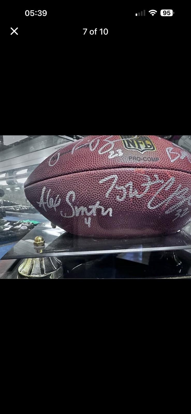 2005 Top 10 NFL Draft Picks Autographed Football