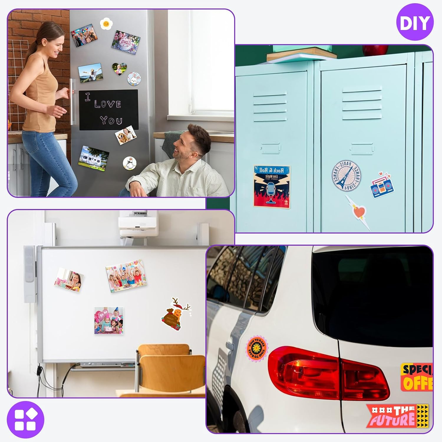 Printable Magnetic Sheets, 8Pcs 8.5 X 11 Inch Flexible Magnet Sheets Matte Non A