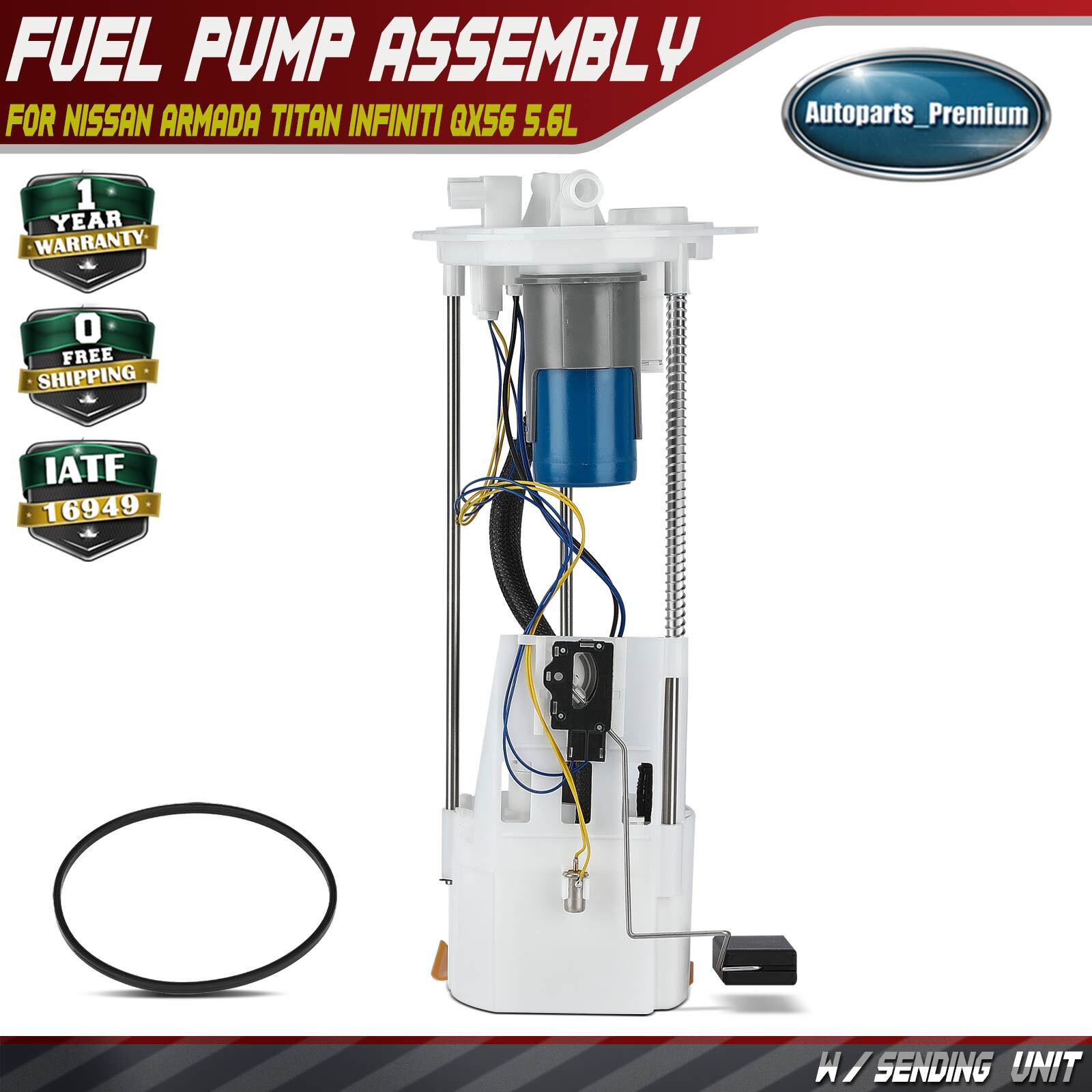 Fuel Pump Module Assembly for Nissan Titan 04-07 Armada 05-06 Infiniti QX56 5.6L
