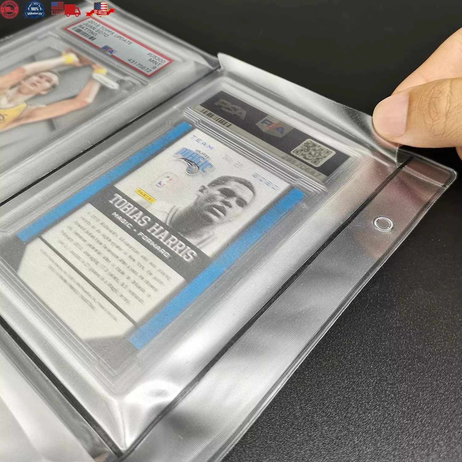 Graded Card Slab Binder Pages for Storage 10 Pages Hold 40 Psa, Bgs, Cgc Car.