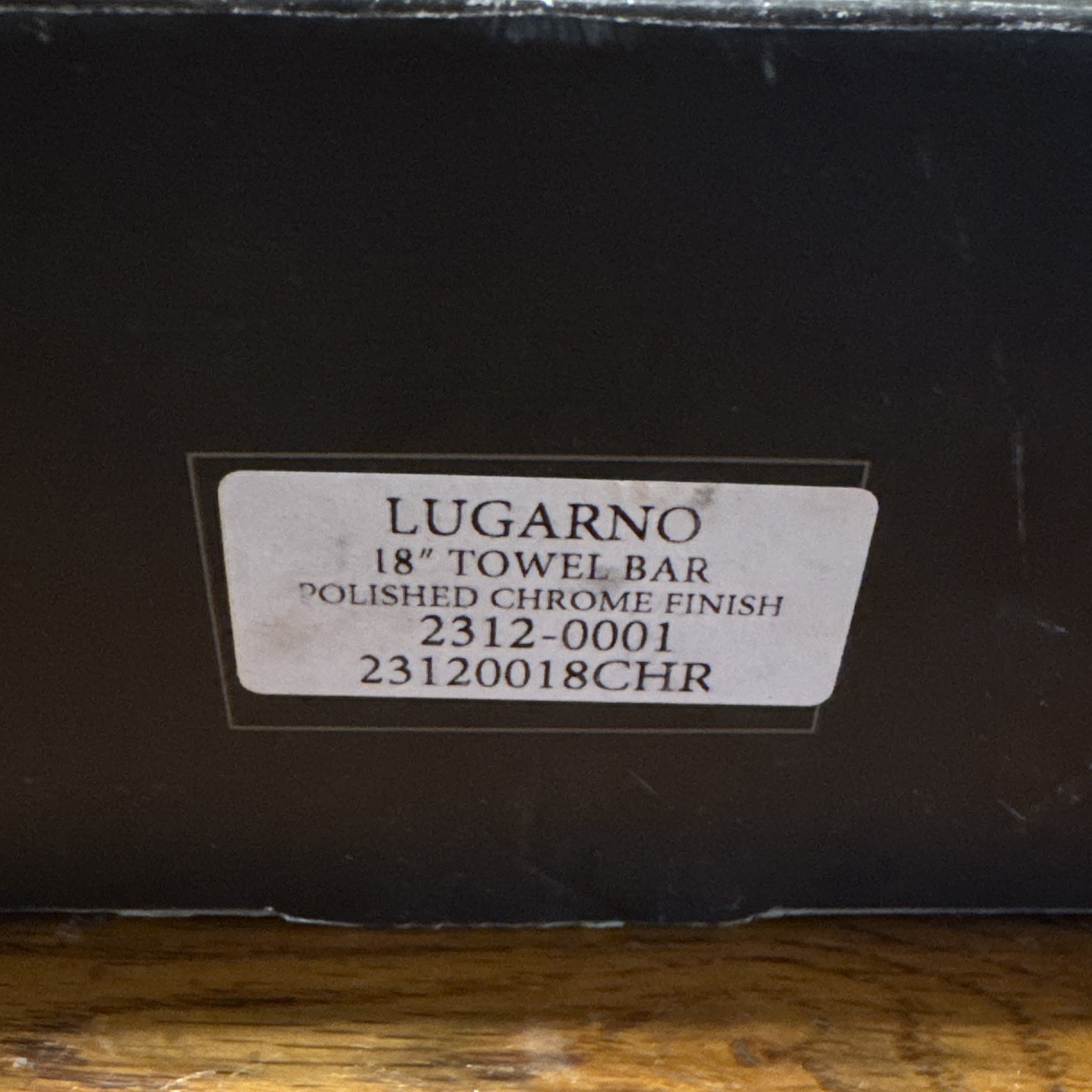 Restoration Hardware 18'' Lugarno Towel Bar • CHROME