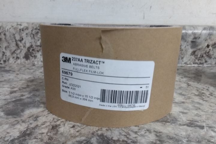 3M Trizact 69679 20 Pk 3-1/2 In x 15-1/2 In Abrasive Belt