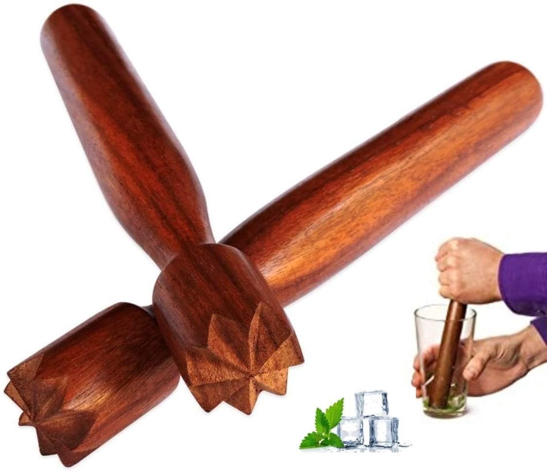 IBLAY Wooden Muddler Bar Tool Handcrafted Wood muddler_3,