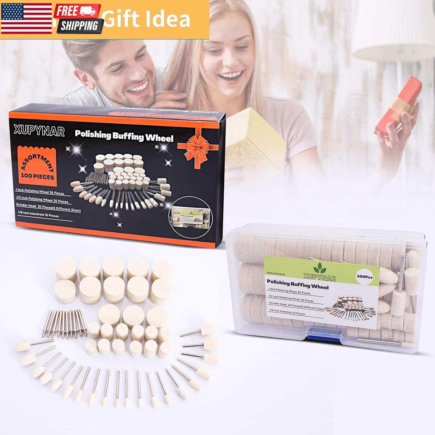 100PCS Polishing Buffing Wheel for Dremel Polishing Kit, Polishing Wheel for Dre