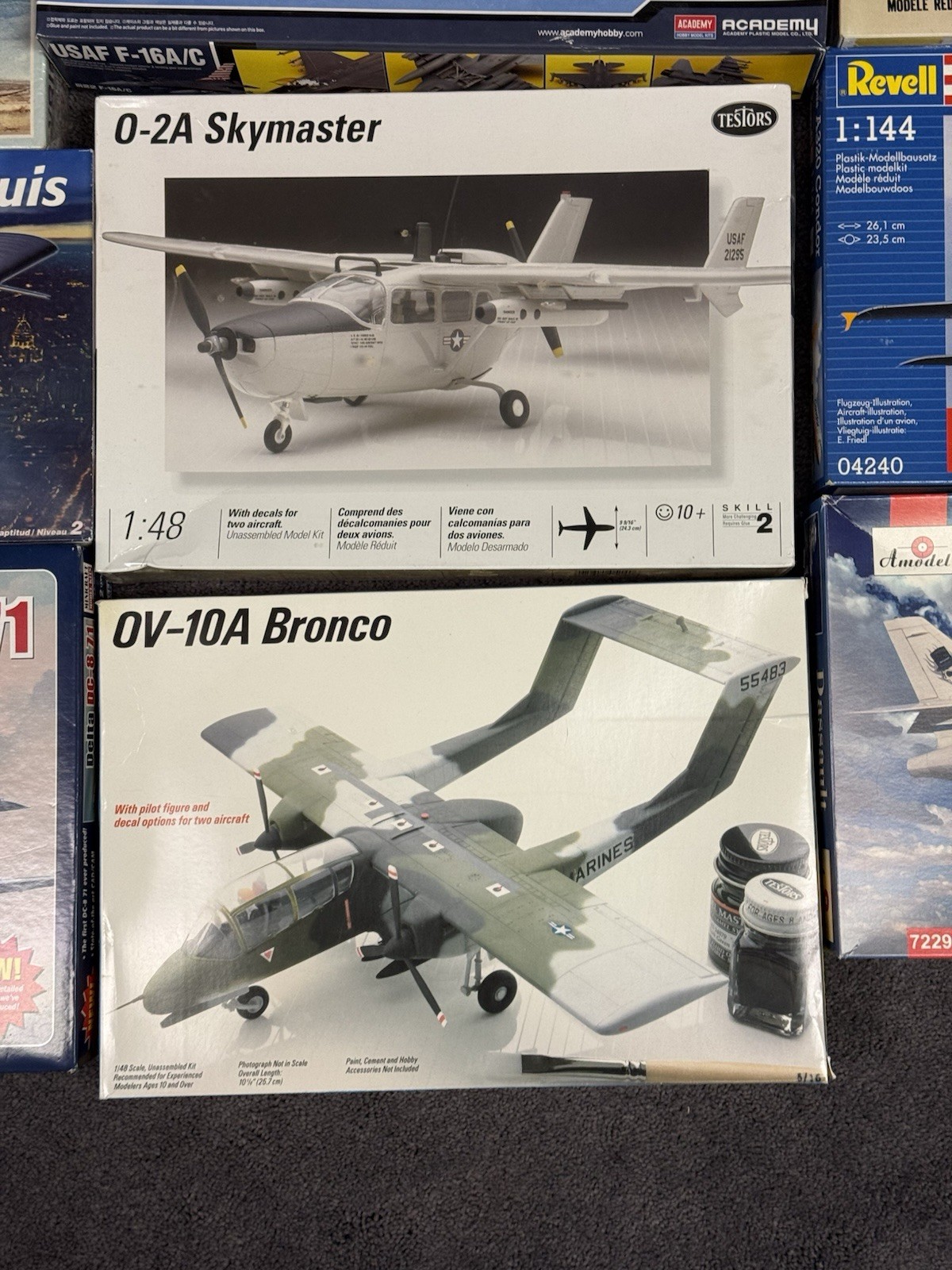 Lot of 16 Military Aircrafts & Airplane Jumbo Jets Models All New Mixed Scale