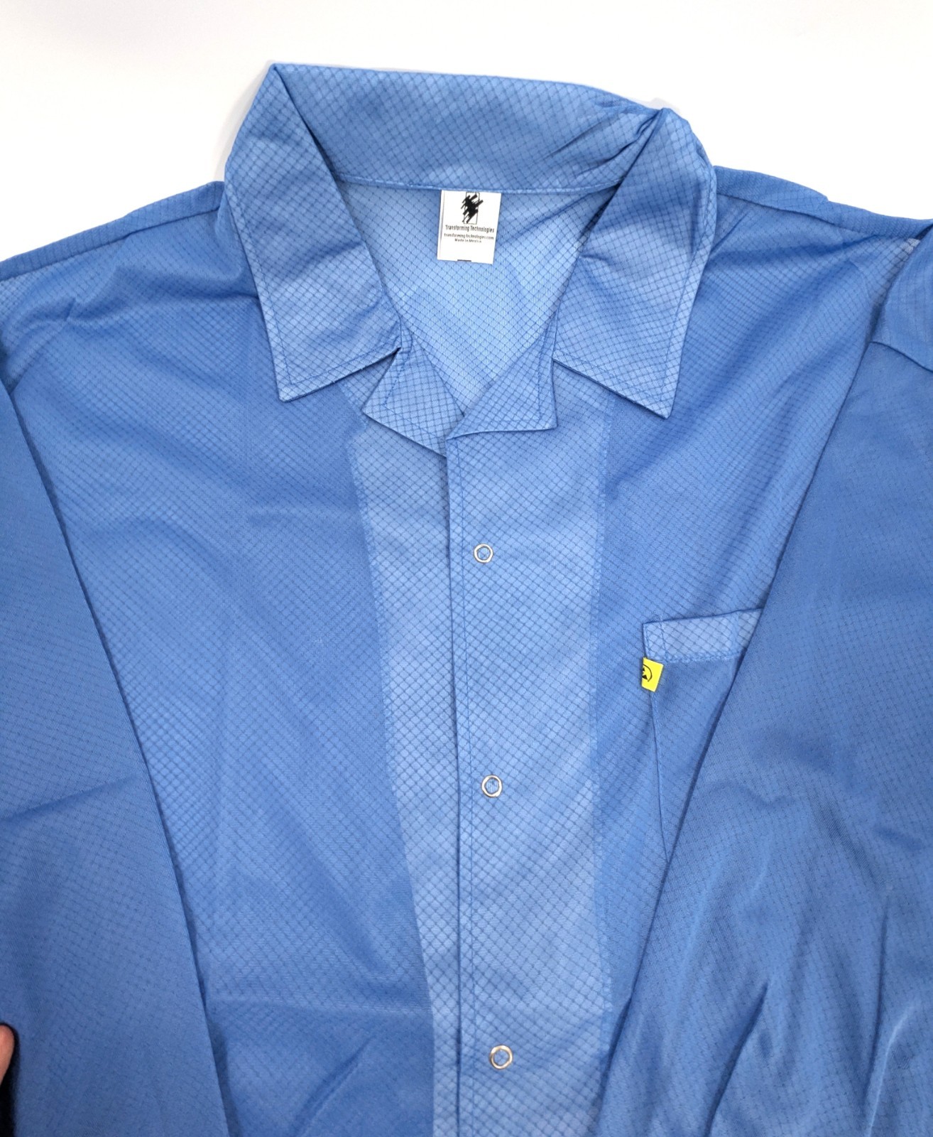 NOS! Transforming Tech ESD Jacket, Lightweight Poly-Carbon Blend 5XL Blue