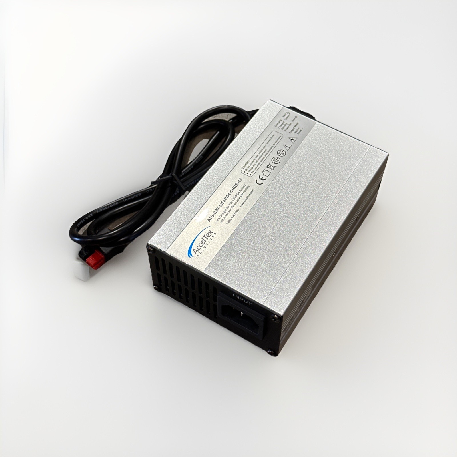 🔴 AccelTex ATS-BAT-LiFePO4-CHGR-4A 12V LiFePO₄ Battery Charger – NEW‼️