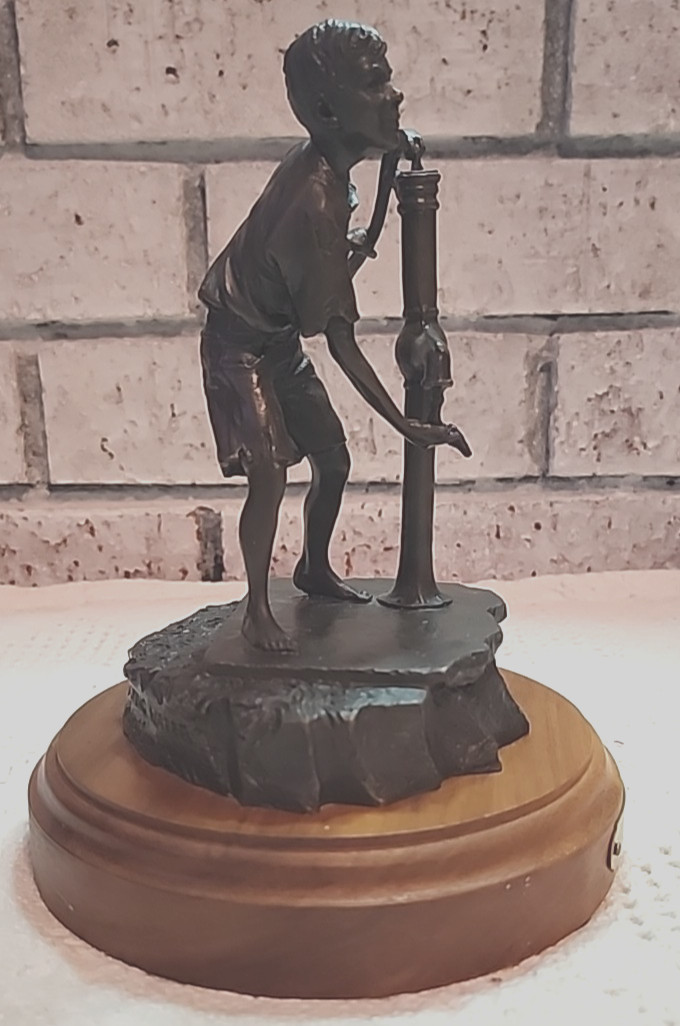Bronze Sculpture Living Water Robert Summers Signed Life Outreach International