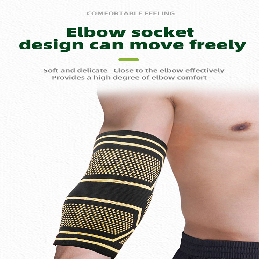 Copper Elbow Brace Compression Support Sleeve Arthritis Tendonitis Joint Pain US