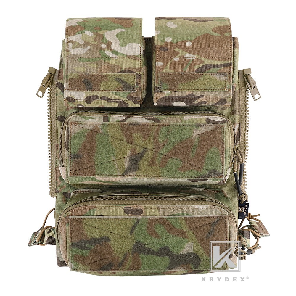 KRYDEX Tactical V2.0 Zip-on Panel Combat Zip Pack for CPC / JPC2.0 Vest MC Camo